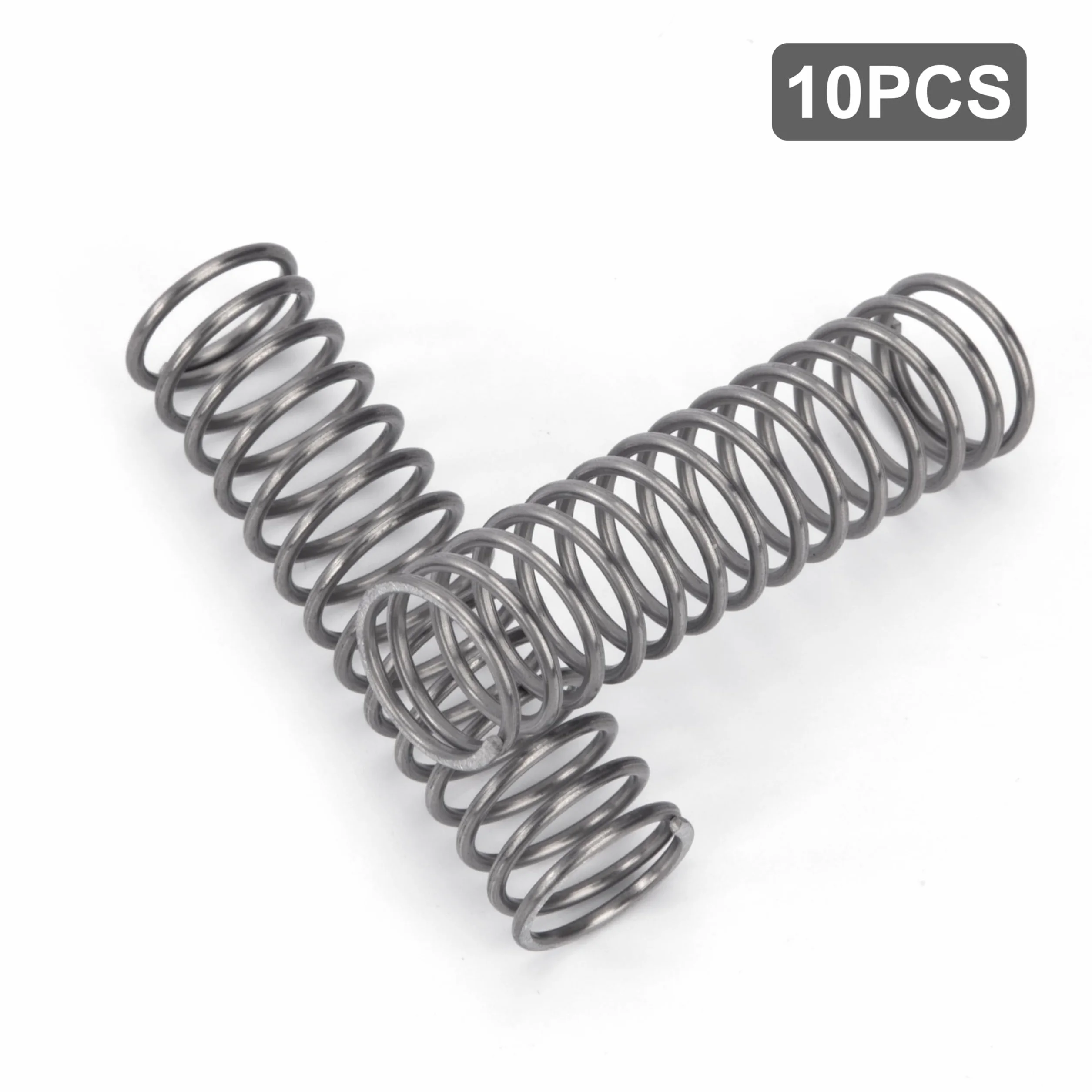 Sprężyna kompresyjna 55 mm sprężyny kompresyjne ze stali nierdzewnej średnica drutu 1,4 mm średnica zewnętrzna 12 mm siła sprężyny 2,2 kg 10 sztuk