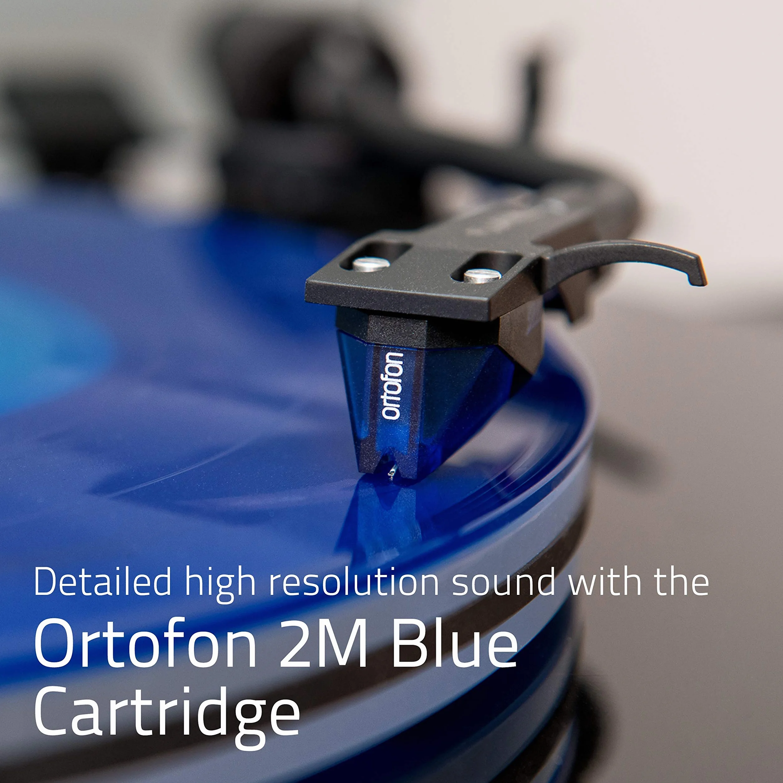 Fluance RT85 Referenz High Fidelity Vinyl Plattenspieler mit Ortofon 2M blauer Kartusche, Acrylplatte, Geschwindigkeitsregelungsmotor, Massivholzsockel, Vibrationsisolationsfüße, Klavierschwarz