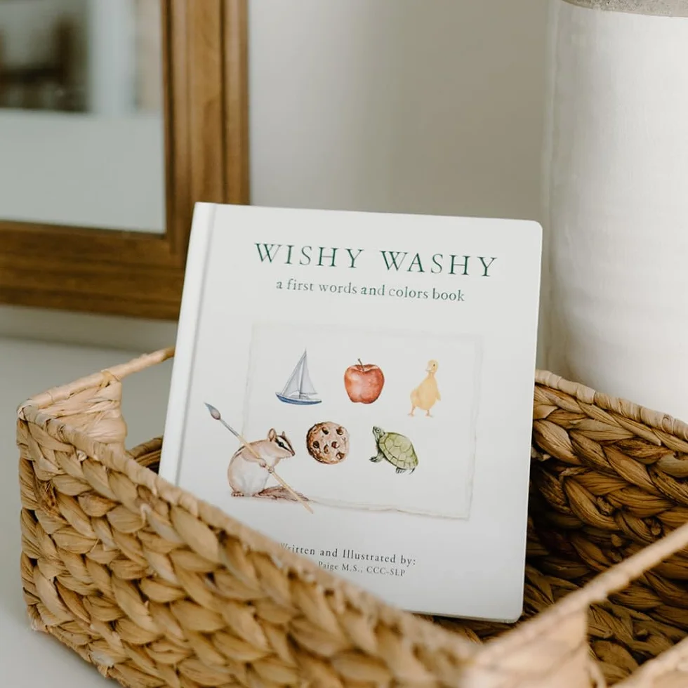 Wishy Washy: A Board Book of First Words and Colors for Growing Minds: 3