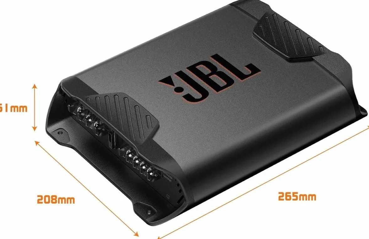 JBL Koncert A652 2-kanałowy wzmacniacz samochodowy klasy AB - wzmacniacz mocy samochodu z 2 x 65 W RMS - 2 lub 1 kanał: 500 W szczyt dla 2 głośników samochodowych lub 1 subwoofera z 170 W RMS