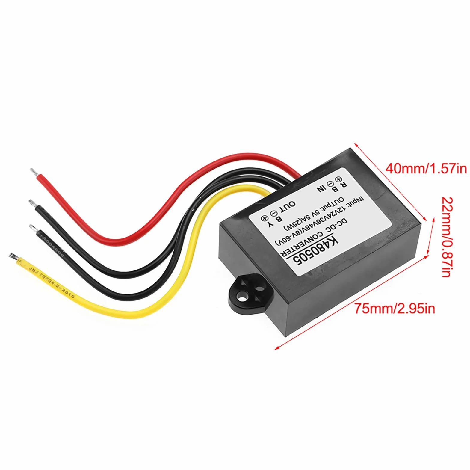 Zasilacz obniżający napięcie DC-DC 12V/24V/36V/48V do 5V 5A