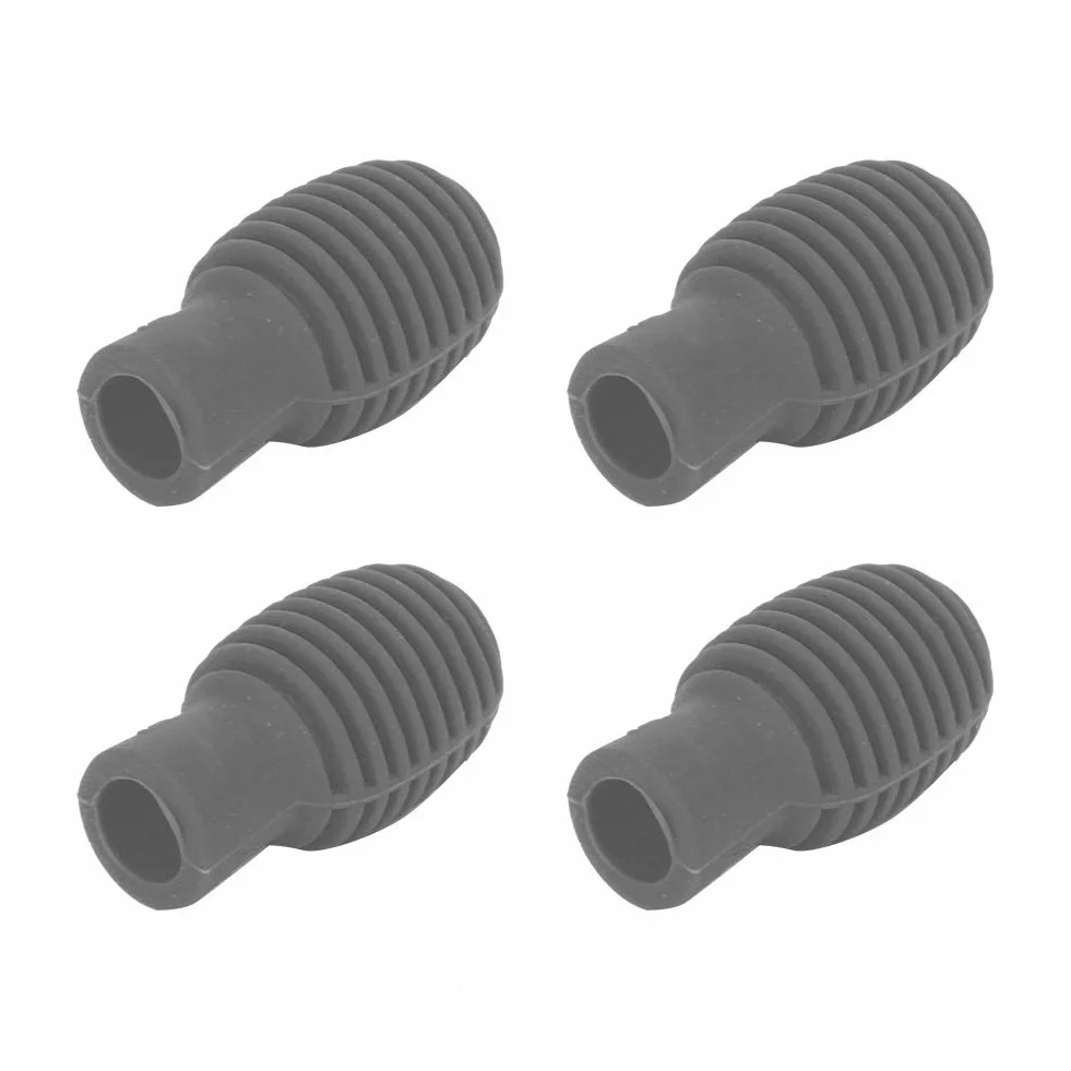 4Pcs Drum Stick Mute, Drum Mute Drumstick Silent Übungstipps Drumstick Silent Tip Drum Dampener Zubehör(grau)