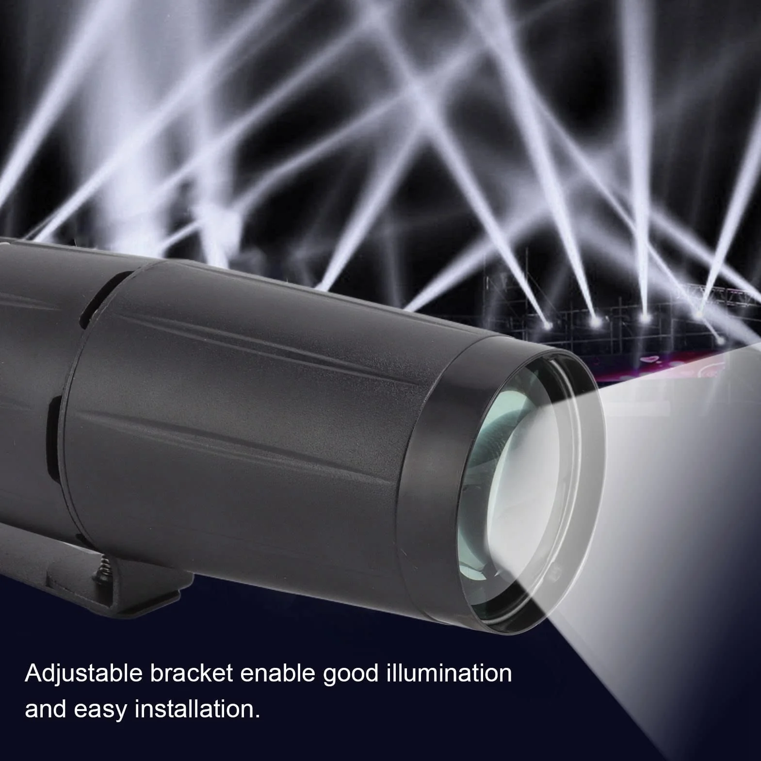 BORDSTRACT 12W LED Pinspot Disco Light Stage Effect Beam Spotlight 90-240V KTV Home