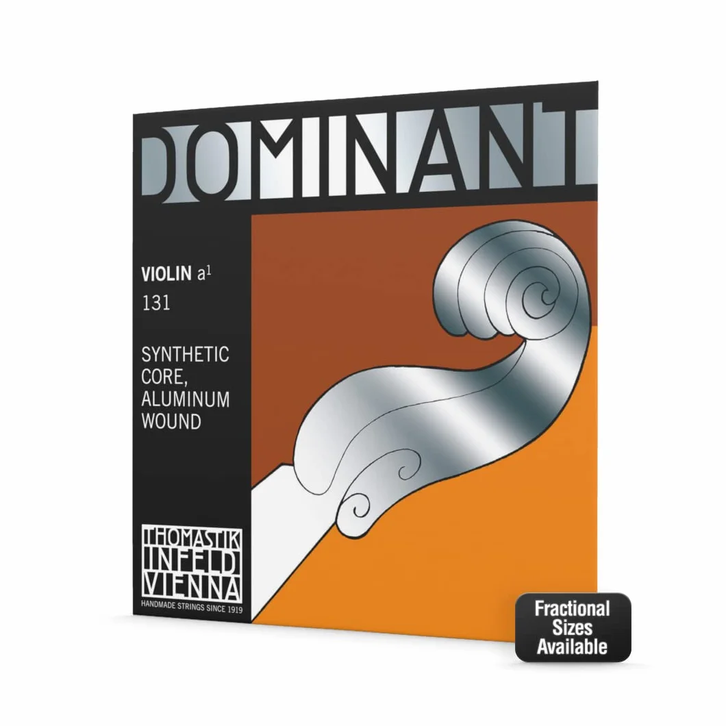 Thomastik-Infeld Dominant struna skrzypcowa A 1/4 – struna pojedyncza (131 1/4), syntetyczny rdzeń, aluminiowe oploty, średnie napięcie