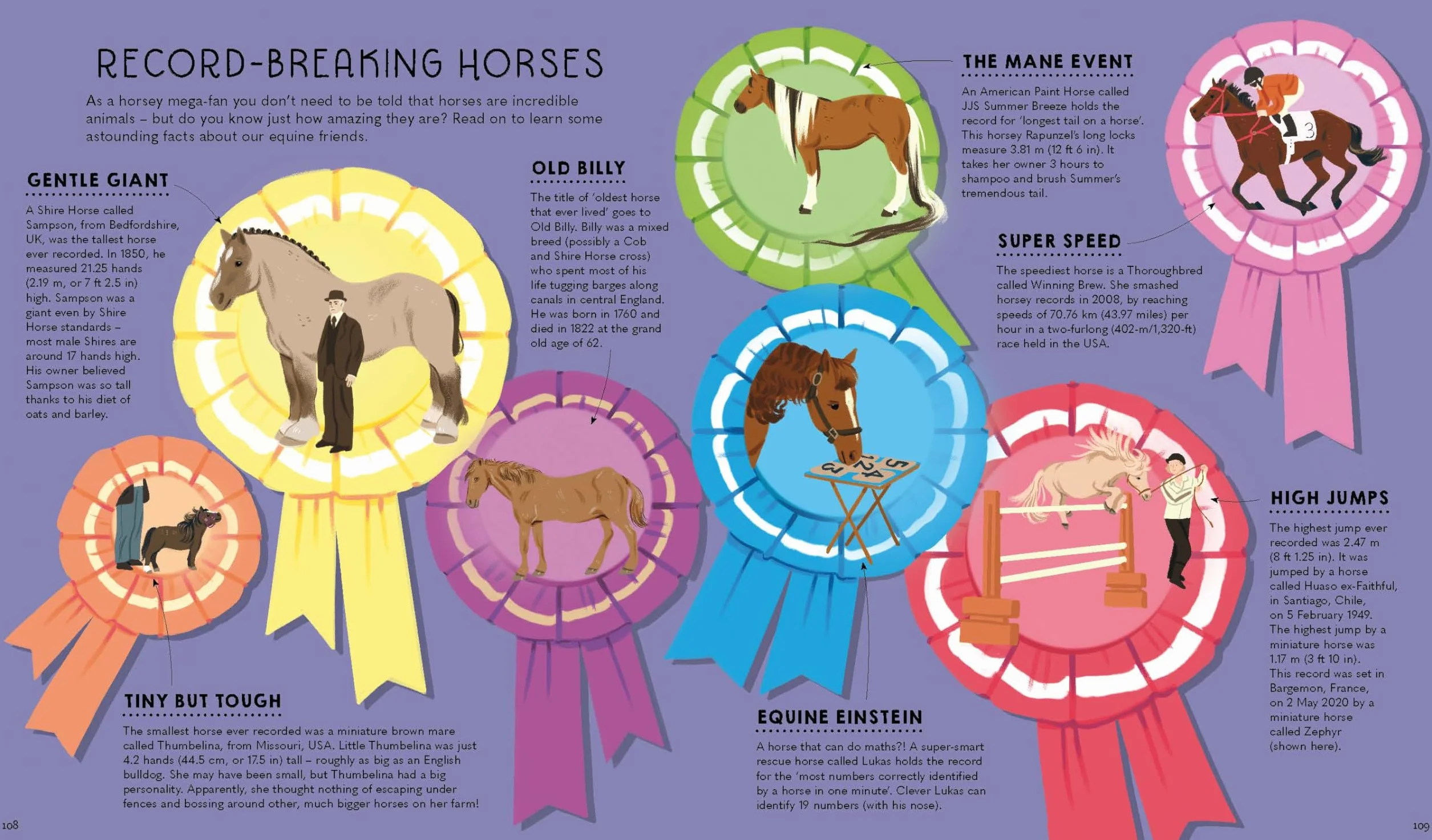 Atlas of Horses and Ponies 1ed -anglais-: 100 Amazing Breeds From Around the World | Fun Features & Illustrations | Learn About their Super Senses | Fascinating Facts