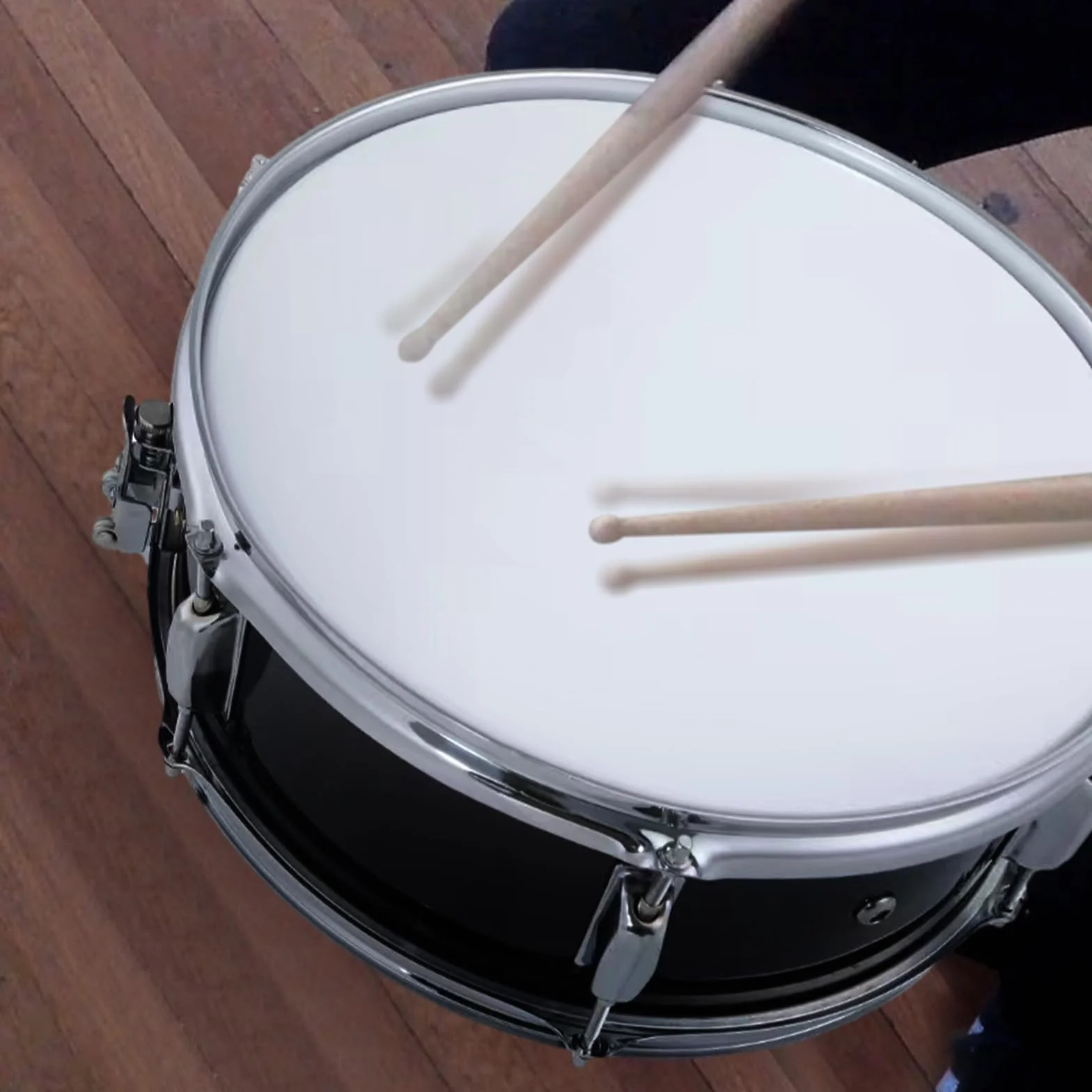 Werbel 12-calowy (30 cm) z pałeczkami perkusyjnymi, pasek na ramię, klucz do perkusji, instrument perkusyjny dla studentów początkujących, marszowy werbel przenośny, zestaw werbli marszowych