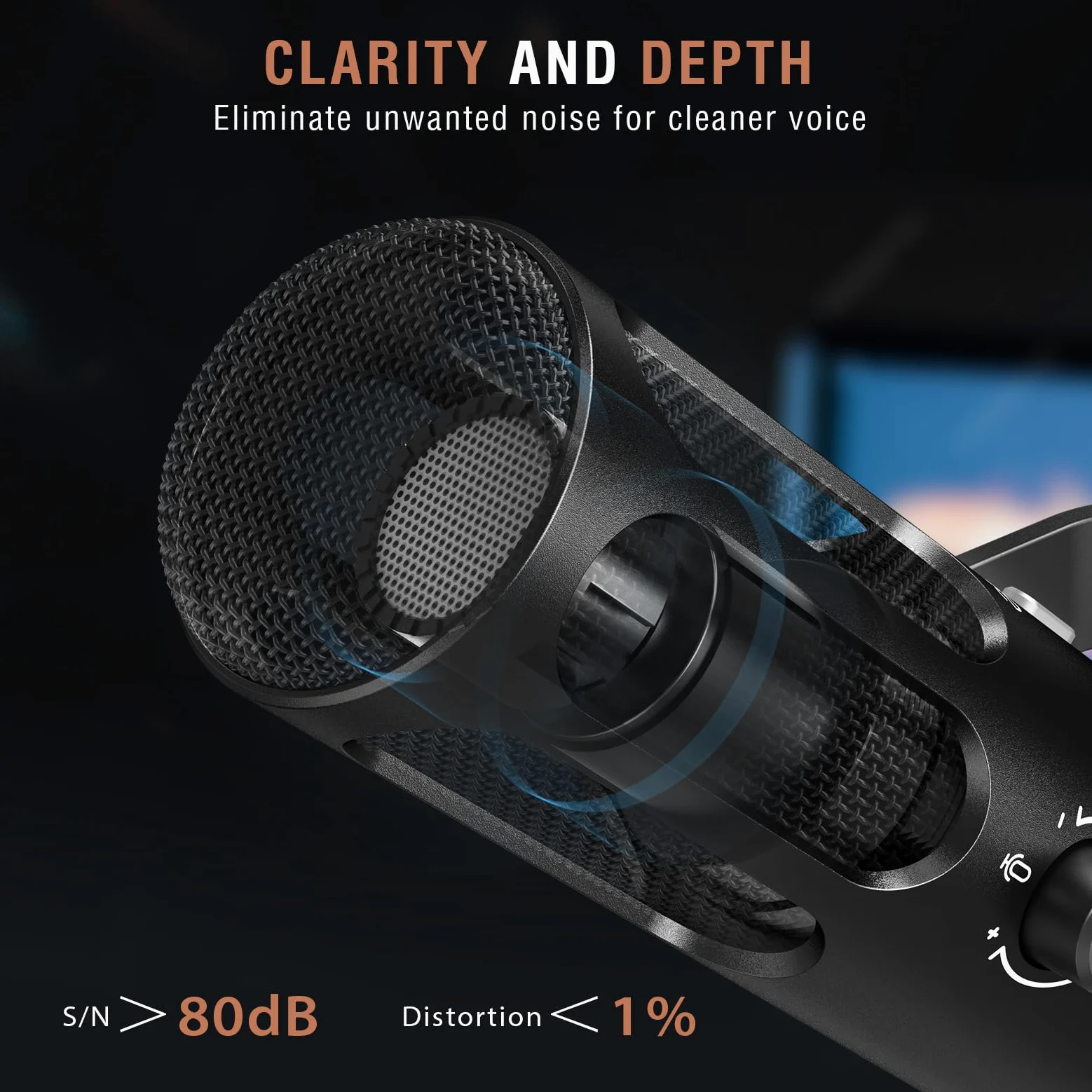 FIFINE Dynamiczny mikrofon XLR do nagrań studyjnych, podcastów, streamingu, transmisji i voice over, metalowy XLR/USB z wyciszaniem i gniazdem słuchawkowym dla miksera/komputera – AmpliTank Tank3