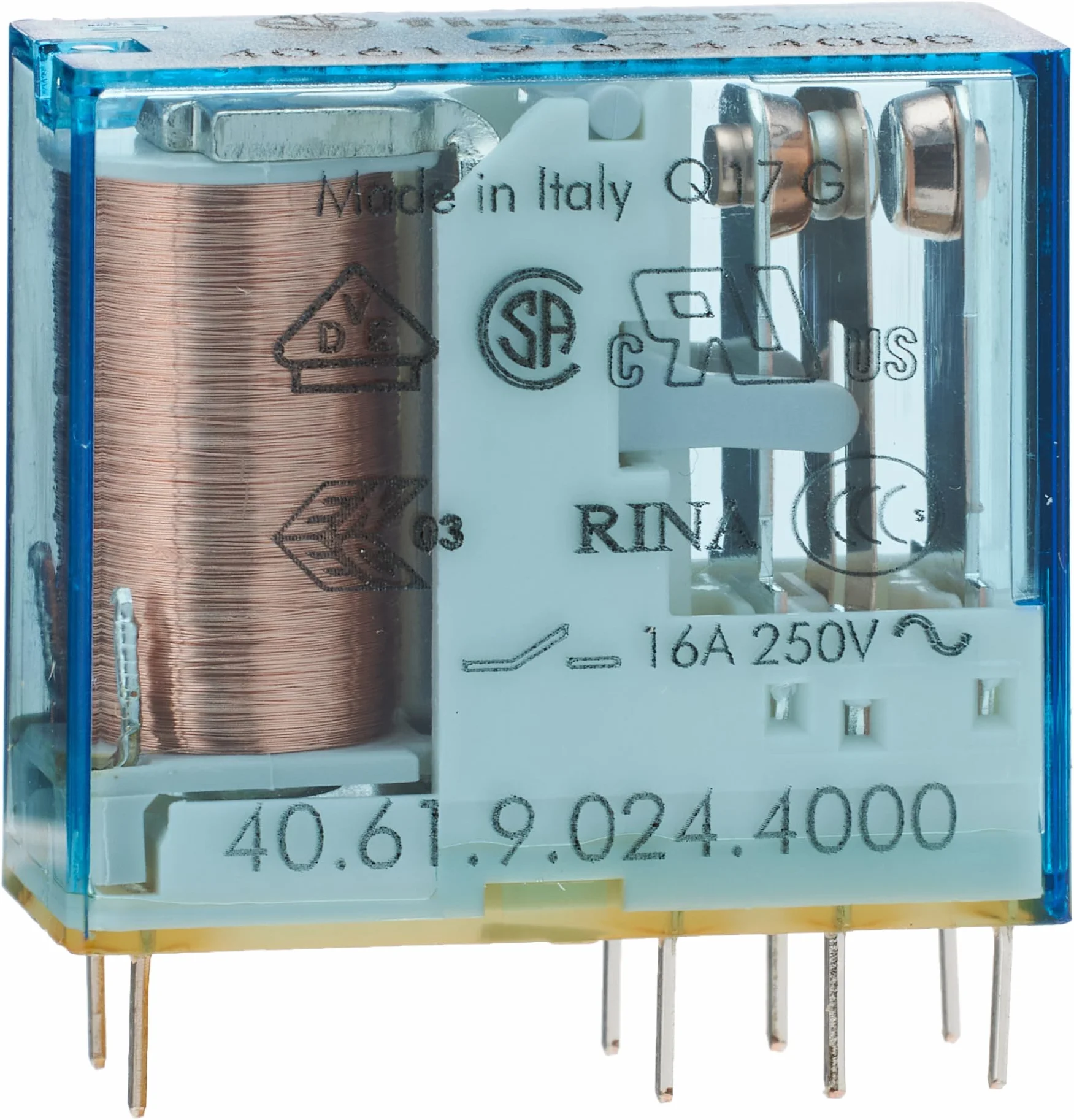 Finder 40.61.9.024.4000 przekaźnik drukowy 24 V/DC 16 A 1 zmieniarka 1 szt., 1 W
