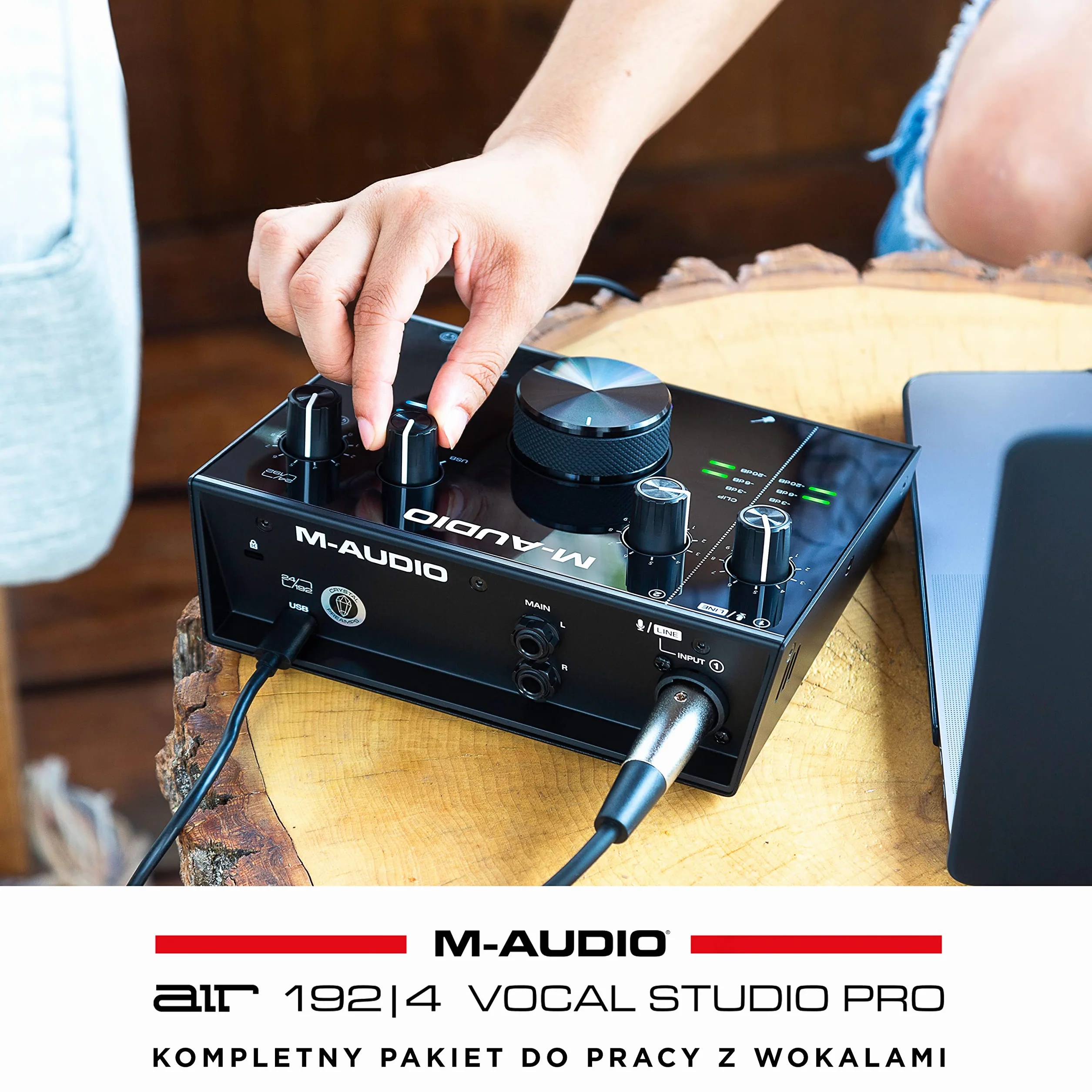 M-AUDIO AIR 192x4 Interfejs audio USB z mikrofonem pojemnościowym i słuchawkami