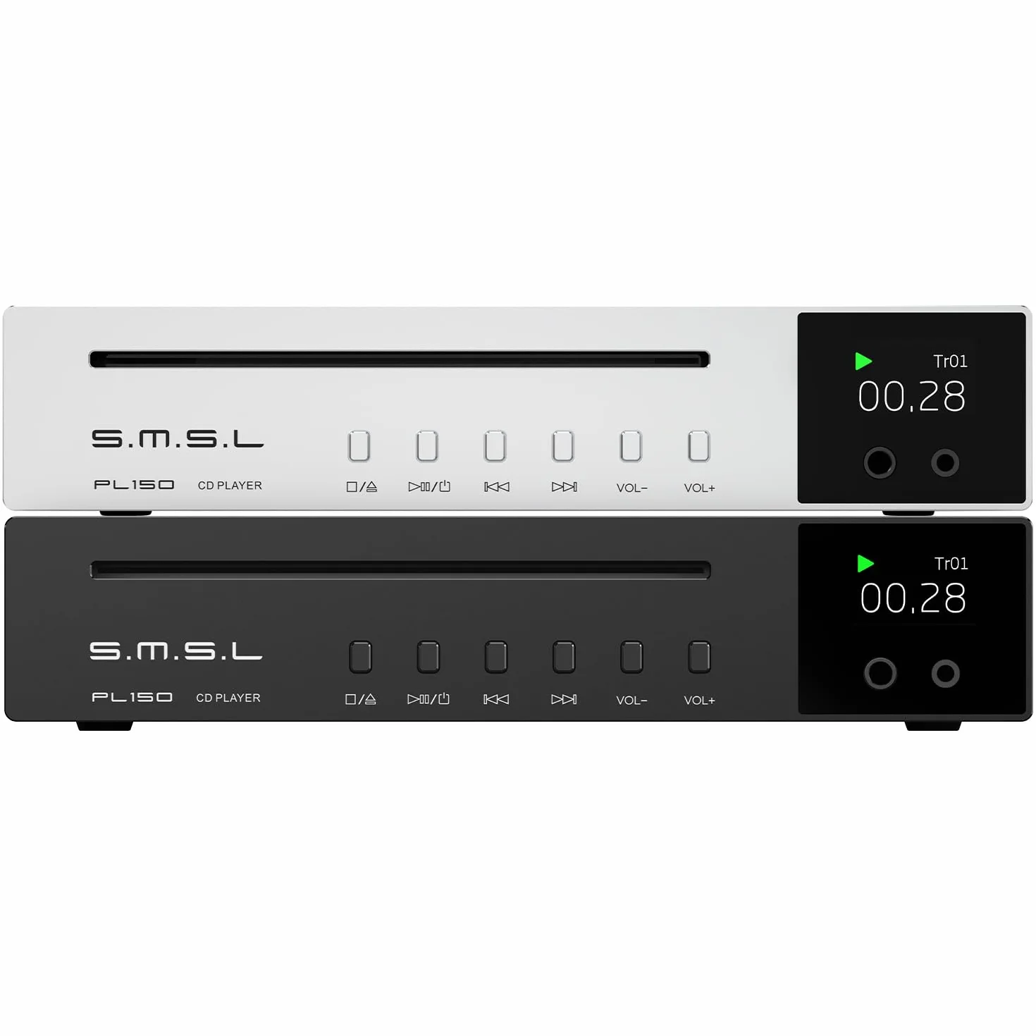 Odtwarzacz CD SMSL PL150 Wysokiej Jakości z Dekodowaniem DSD512, Funkcją DAC USB, Idealny dla Domowego Kina i Audiofilów（Czarny）