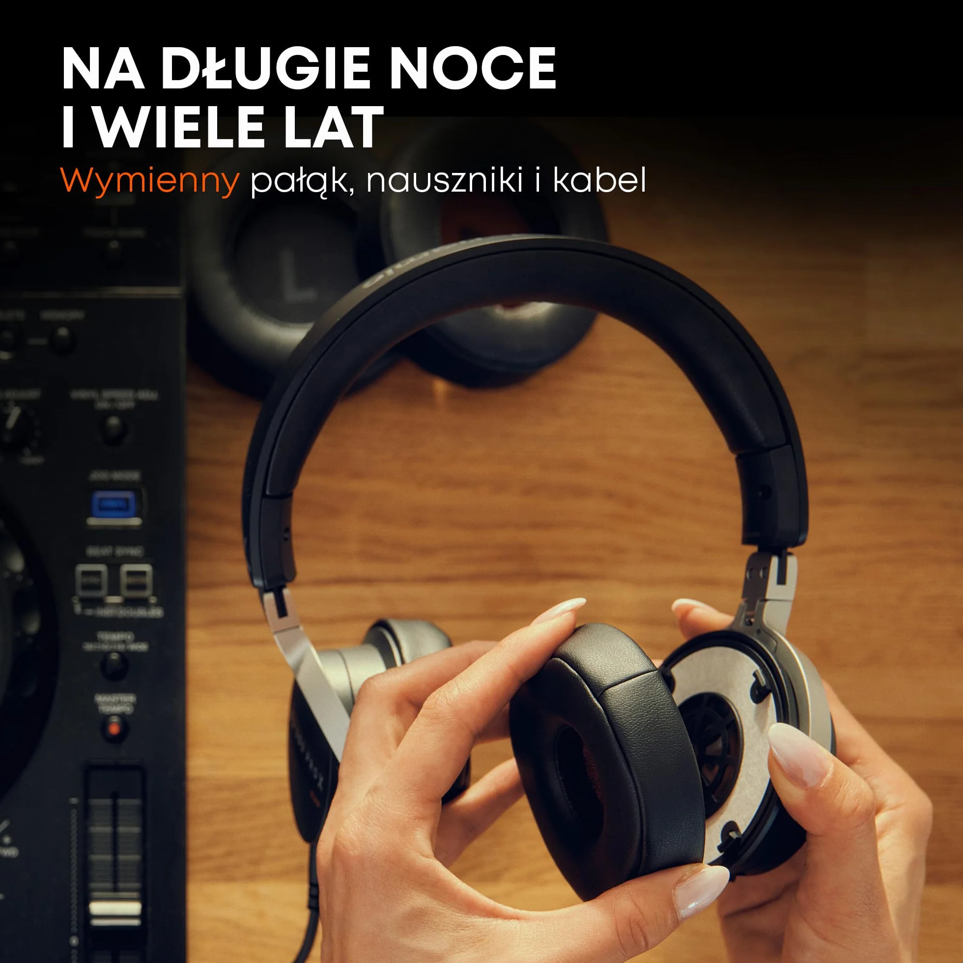 beyerdynamic DJ 300 PRO X CLUB profesjonalne słuchawki dla DJ 2 w 1, zmiana na słuchawki nauszne jako elastyczna funkcja stylu i użytkowania dla profesjonalnych DJ-ów