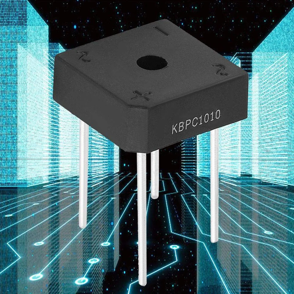Kbpc-1010 Mostek Prostowniczy Mostek Ołowiu Dioda 10A 1000 V Mostek Diodowy Do Urządzeń Gospodarstwa Domowego Przemysłowy Obwód Elektroniczny (5 Sztuk)