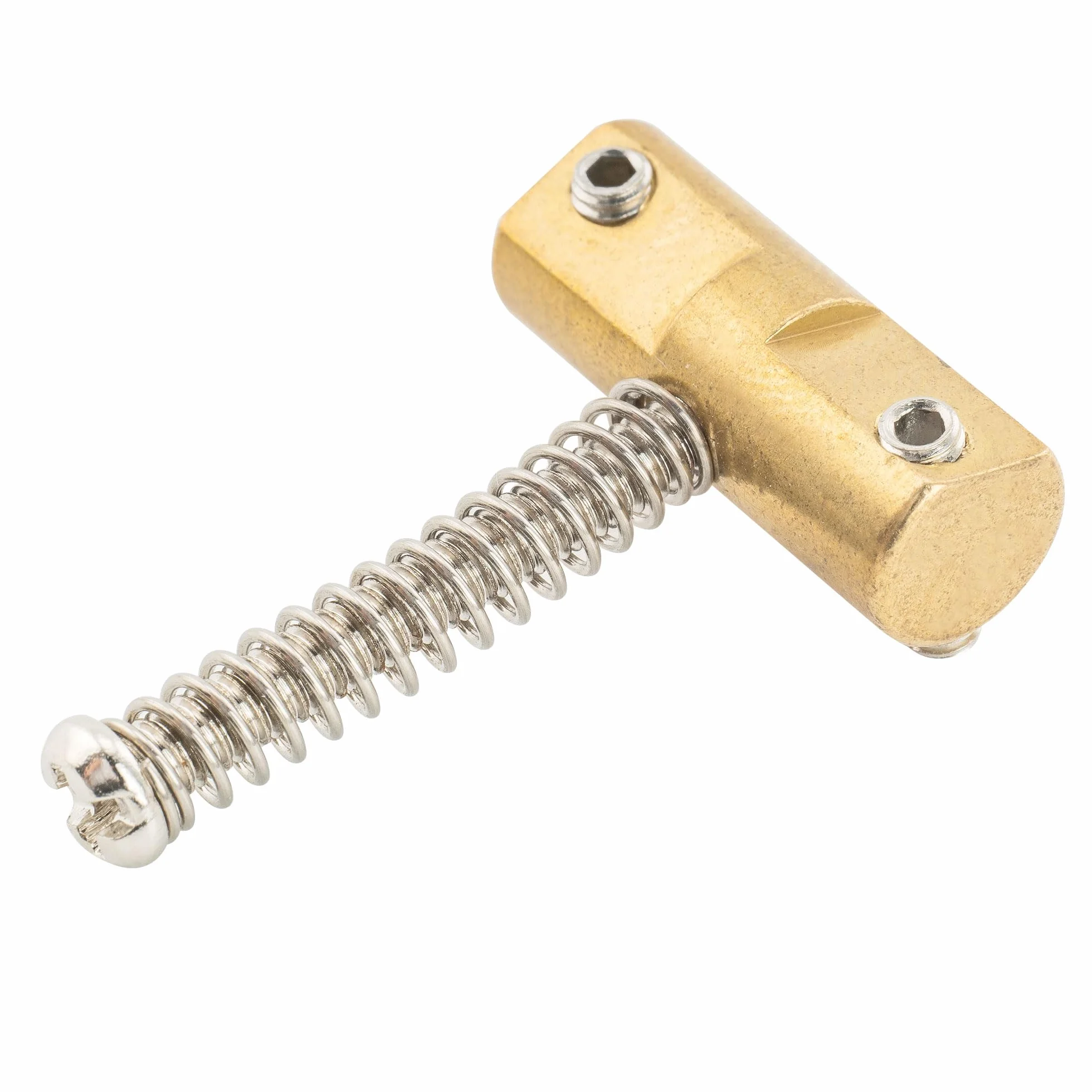 Wilkinson WTB 10,8mm Vintage Kompensowane Tele Mosiężne Siodełka Mostka do Gitary Elektrycznej Fender Telecaster, Złoty (3 szt.)