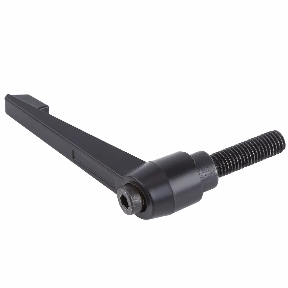 Walfront Uchwyt dźwigni zaciskowej M10 x 25/30/40/50 mm jednokomponentowy z dźwignią zaciskową [M10 x 30] Regulowany uchwyt w kolorze czarnym