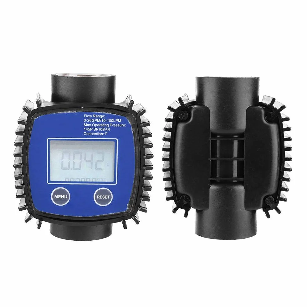 Cyfrowy przepływomierz o wysokiej dokładności Cyfrowy miernik przepływu wody 1 calowy gwint wewnętrzny. Przepływomierz Trubine