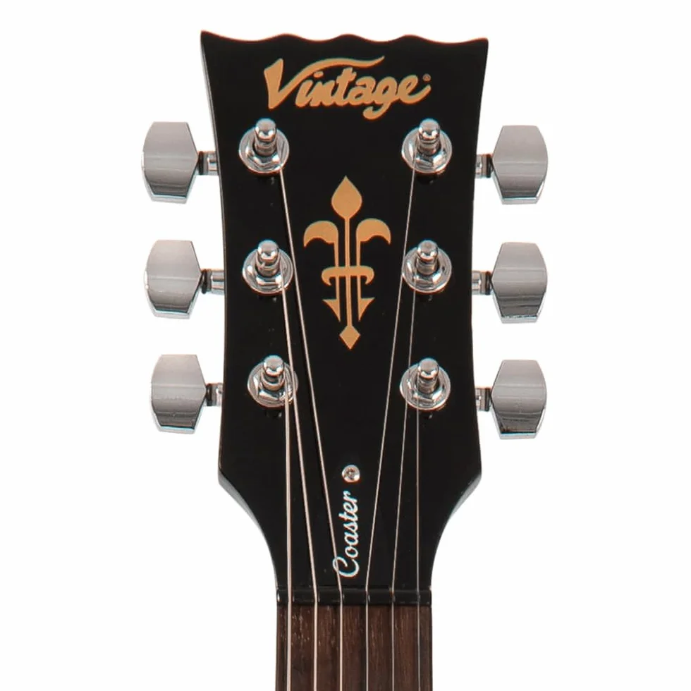 VINTAGE V69 COASTER SERIES GITARA ELEKTRYCZNA - CZARNA BŁYSZCZĄCA