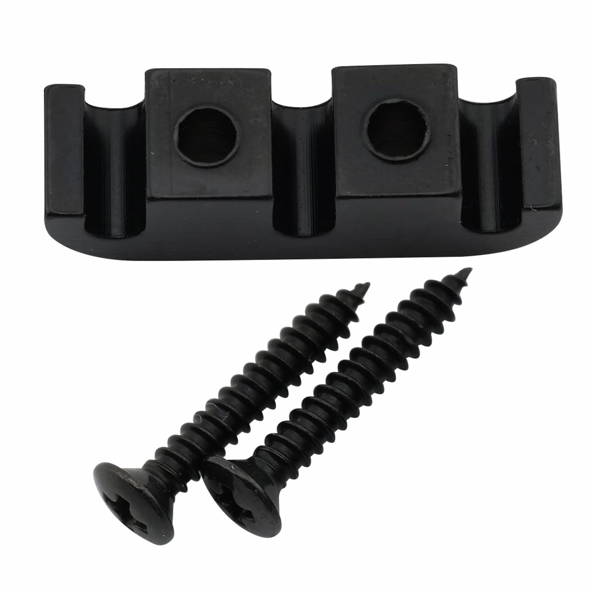 Musiclily Pro 25mm Mosiądz Docisk Strun Basu do 5 Strunowego Gitary Basowej, Czarny