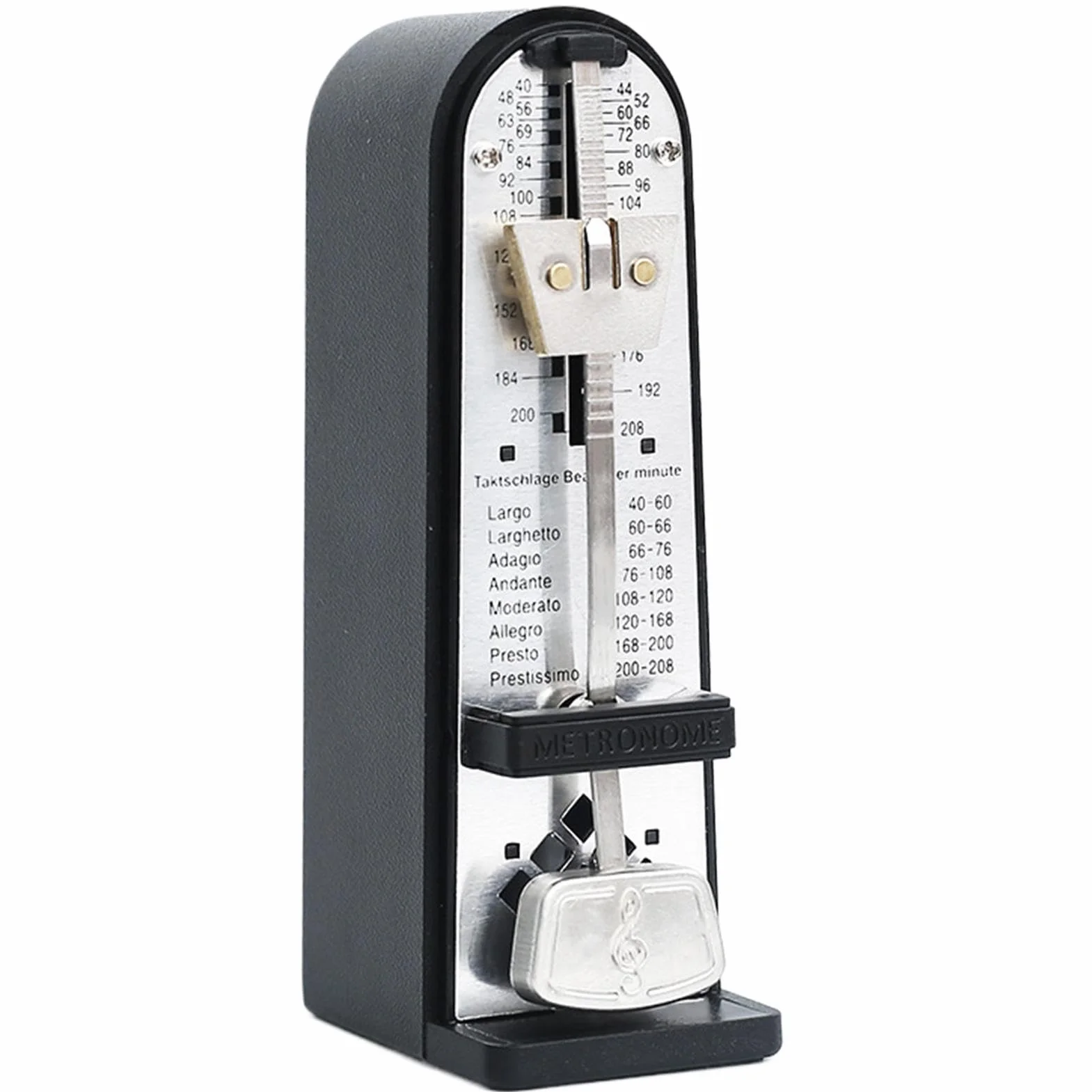 Piano Mechanical Metronome, Loud Tone Metronome, Classic Shape, Musical Instruments, Precision Timing, 2.05x1.38x4.33 Inches, Practicing Performing Musical Instrument for Men Women