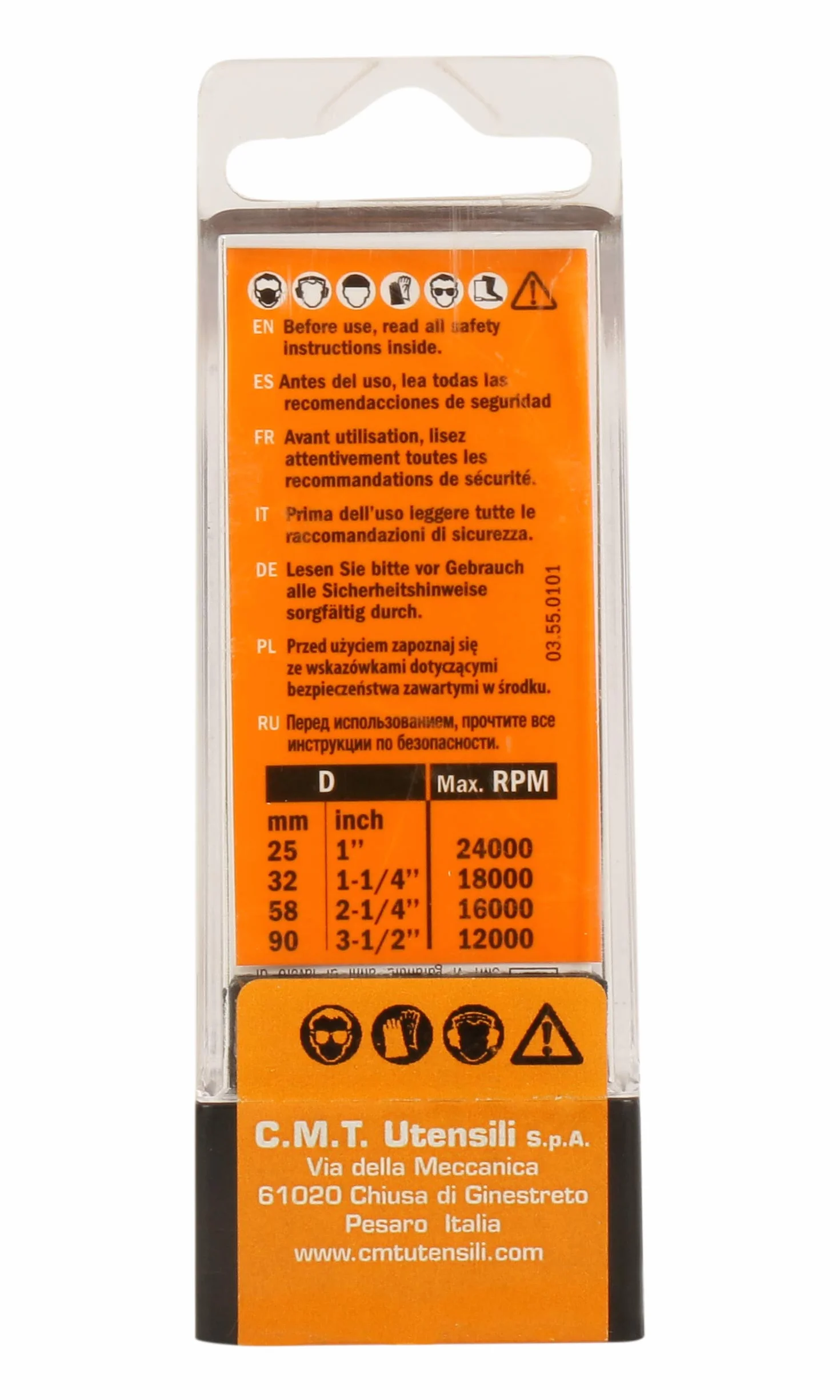 CMT Orange Tools 938.254.11 tools, Grigio/Arancio