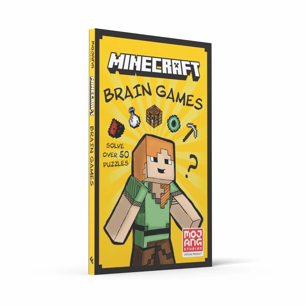 Minecraft Brain Games: An official illustrated Minecraft children’s puzzle book – perfect for kids into video games aged 7, 8, 9, 10 and 11 – new for 2025!