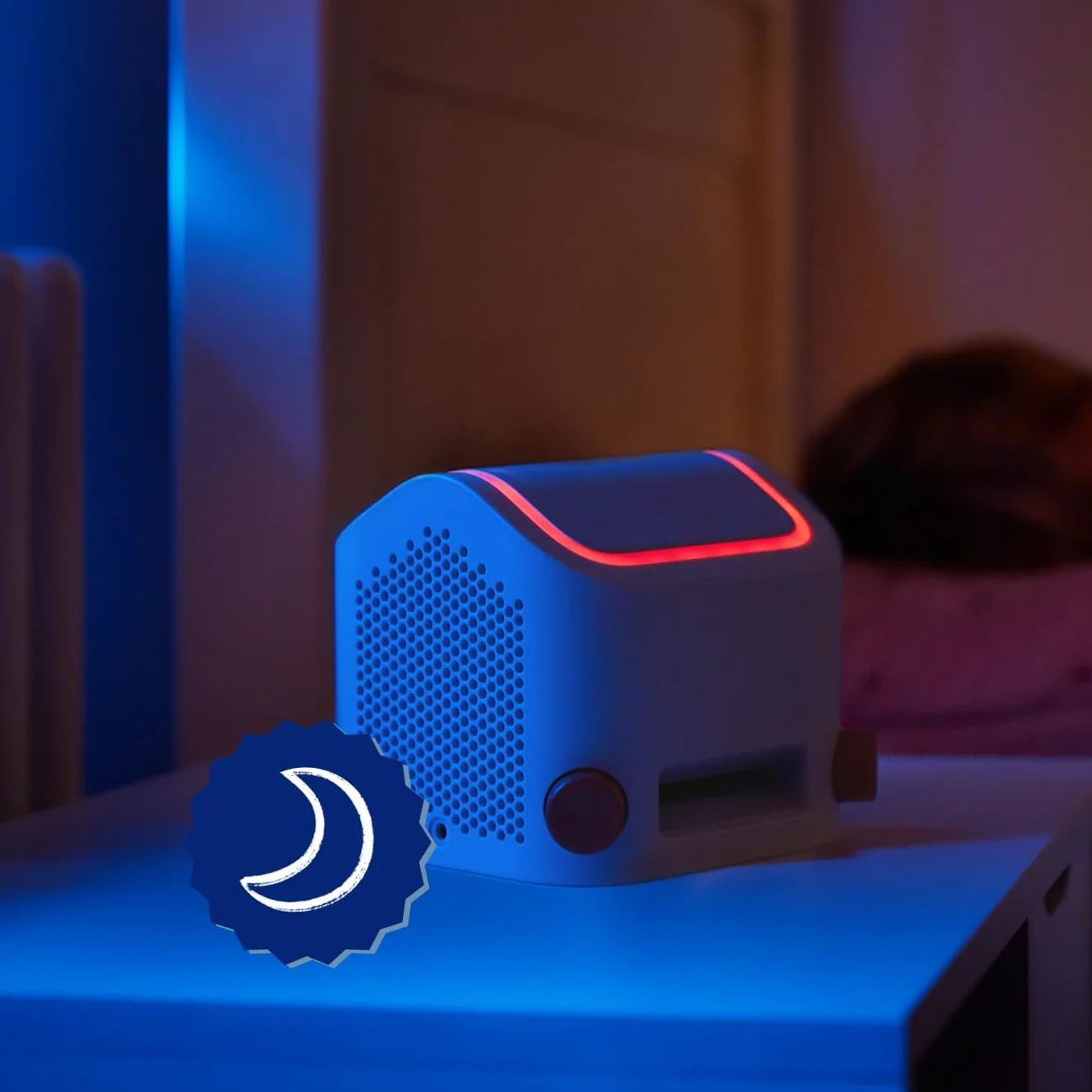 Yoto - Yoto Player (3. generacji) Stories Box, głośnik Bluetooth, książki audio, muzyka, podcasty, dźwięki do zasypiania, lampka nocna, zegar edukacyjny, termometr, budzik