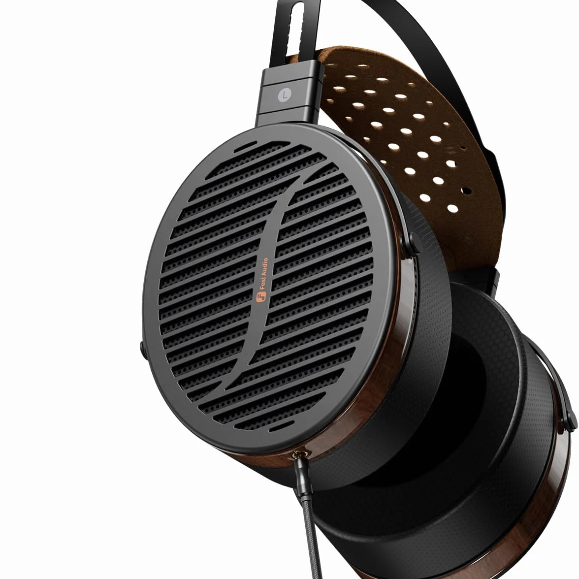 Fosi Audio i5 Słuchawki Planarne Magnetyczne Otwarte 97mm CNC Metal Drewno Orzechowe Przewodowe Studyjne