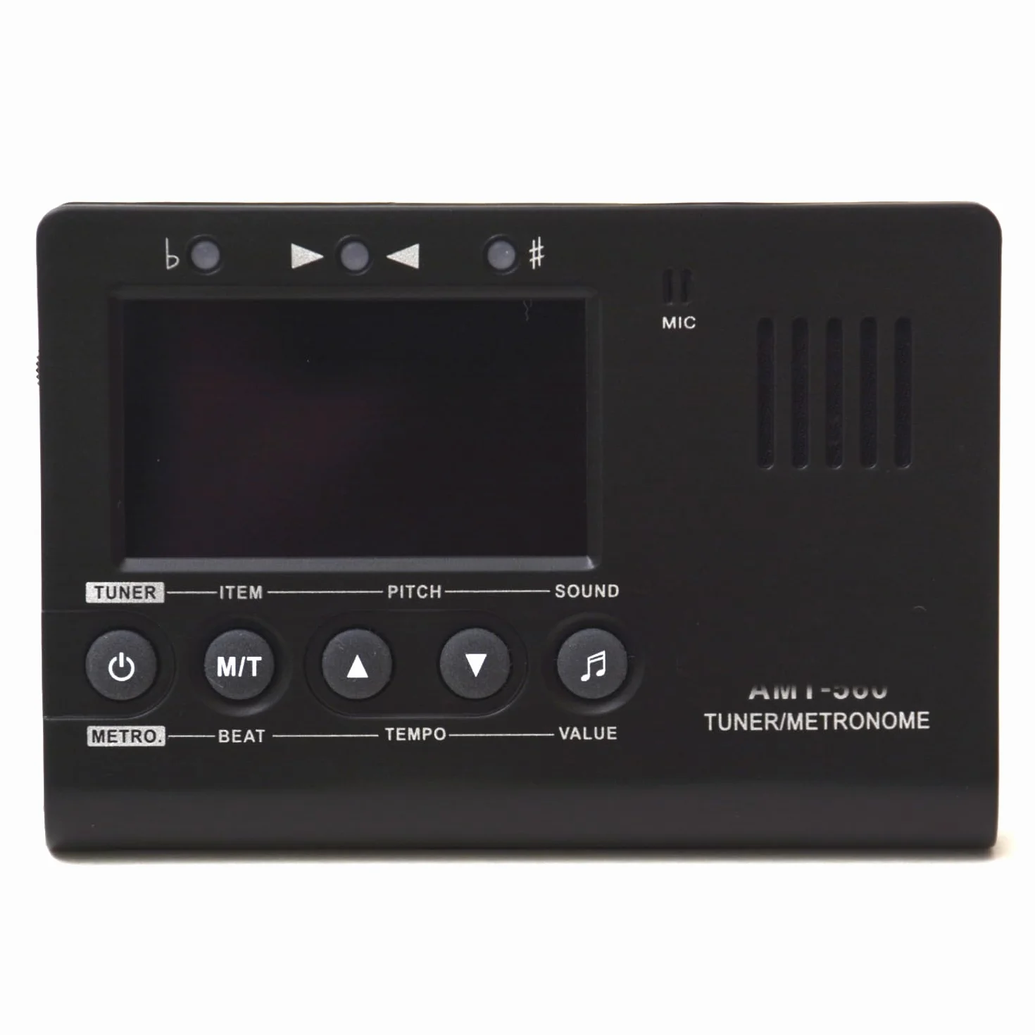 (AMT-560) Agregator + metronom + generator dźwięku. Multiinstrument elektroniczny z 4 opcjami tuningu: z zaciskiem (dowolny instrument), poprzez bezpośrednie połączenie (instrumenty