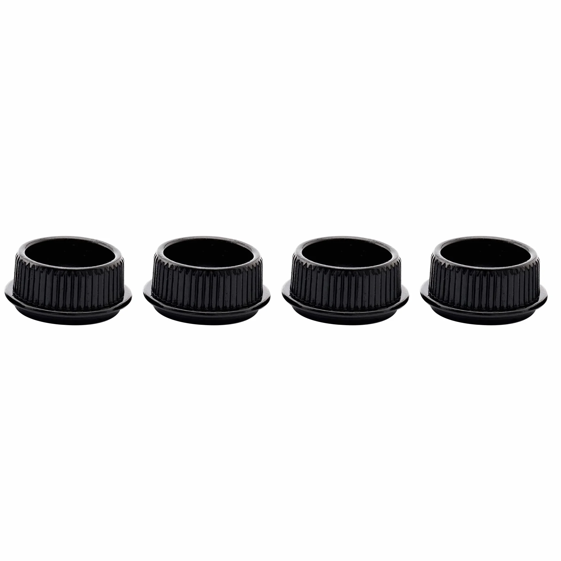 Musiclily Pro 18mm Tulejki Kluczy do Basu Elektrycznego stylu Otwartym Klucze, Czarny (4 szt.)