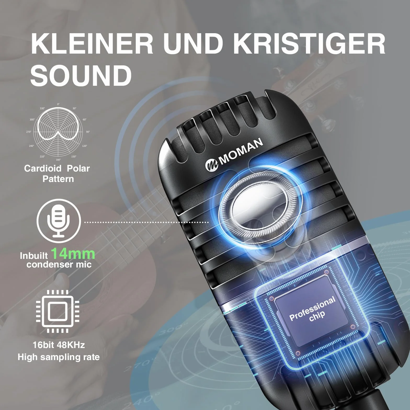 Mikrofon PC, mikrofon strumieniowy do PC, PS4, PS5, kondensacyjny mikrofon USB C do gier, podcastów, nagrywania, streamingu, wyciszenia/wzmocnienia, adapter do telefonu, kompatybilny z Mac, Winows