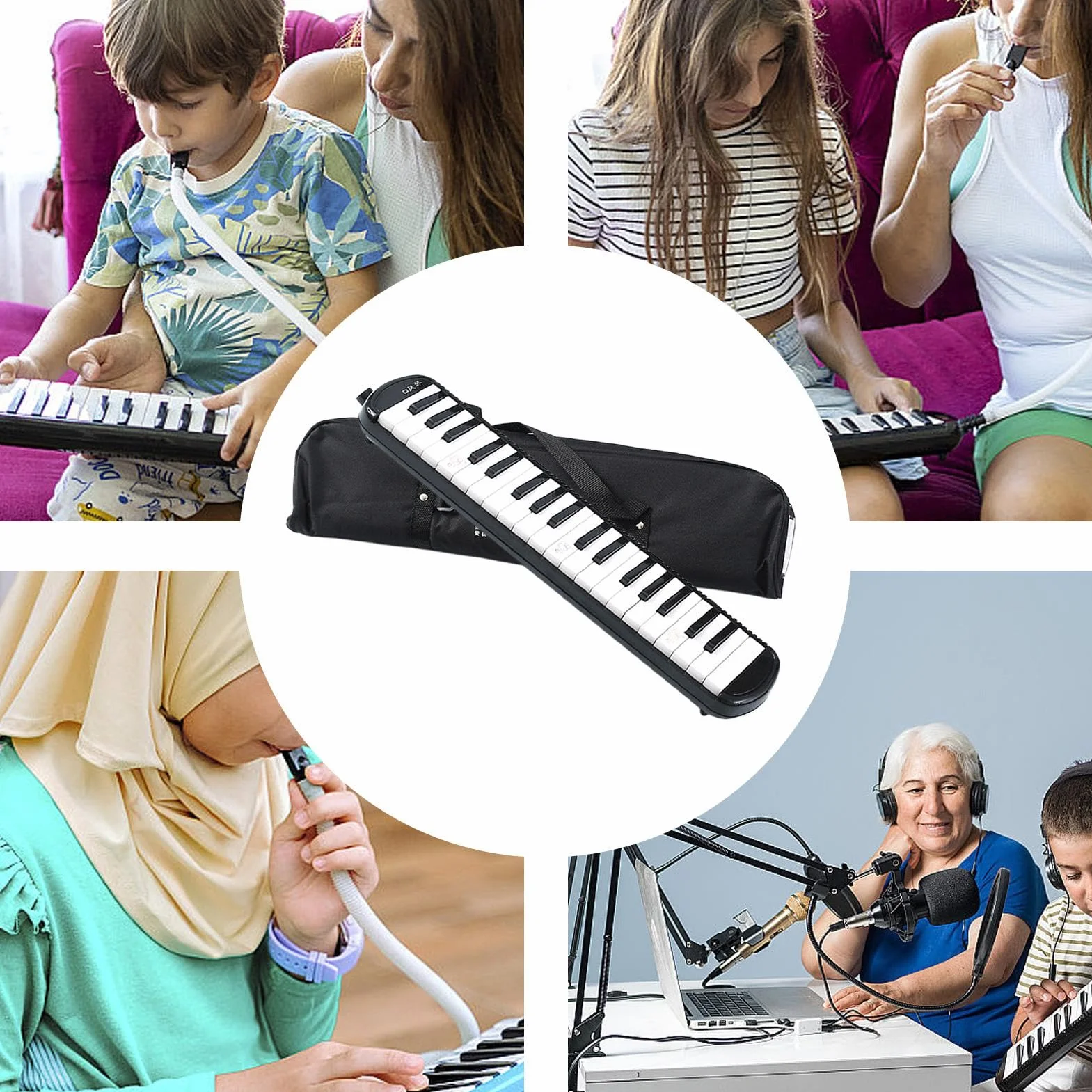 Melodica 32-klawiszowa Air Keyboard Piano z torbą do przenoszenia