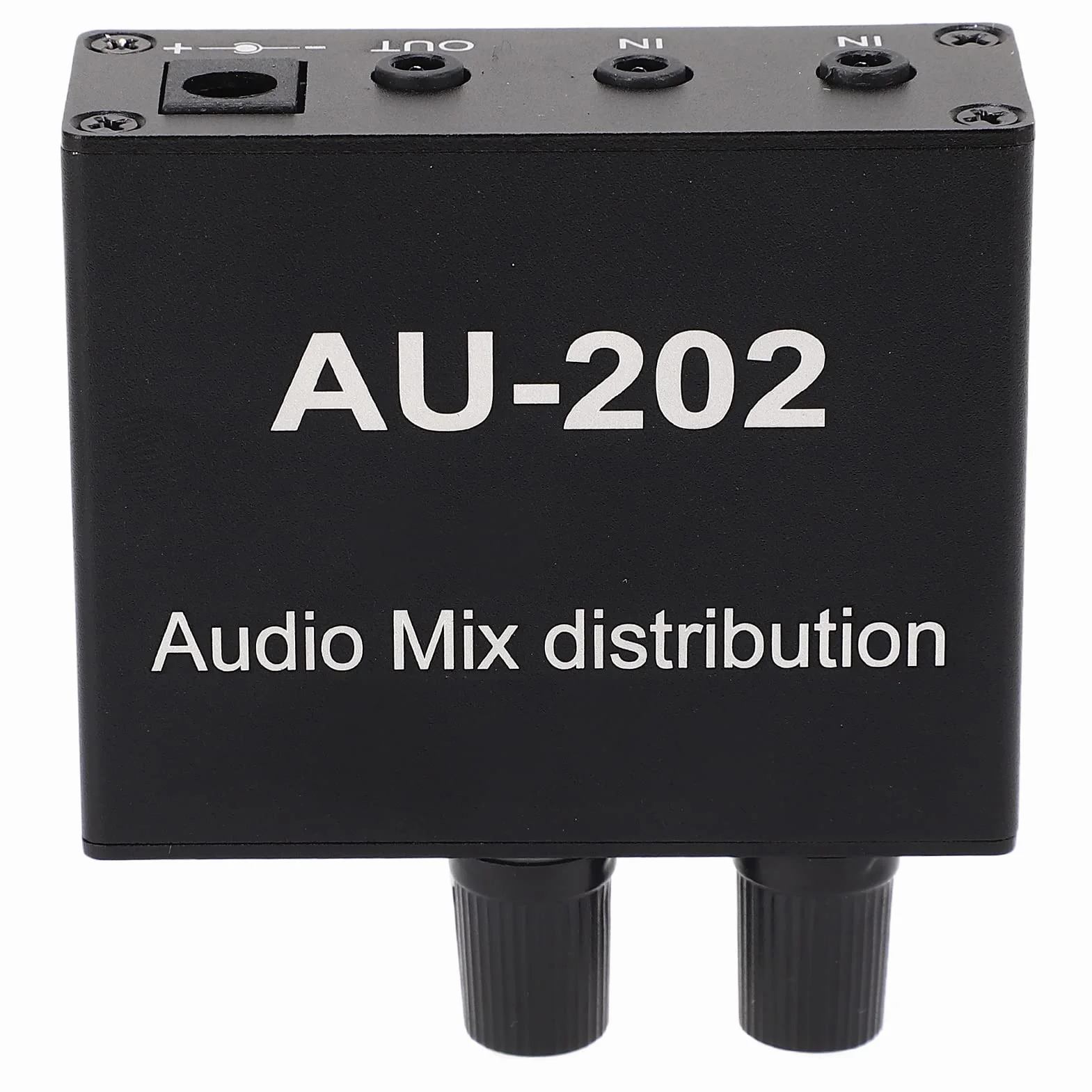 Mini mikser audio 2 wejścia i 2 wyjścia stereofoniczny mikser dystrybucyjny z zasilaczem Idealny do małych klubów lub barów