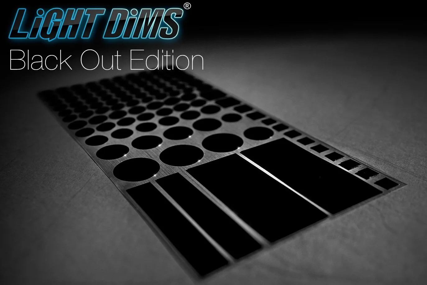 LightDims Black Out Edition – osłony LED blokujące światło do routerów, elektroniki i urządzeń oraz innych bloków, 100% światła
