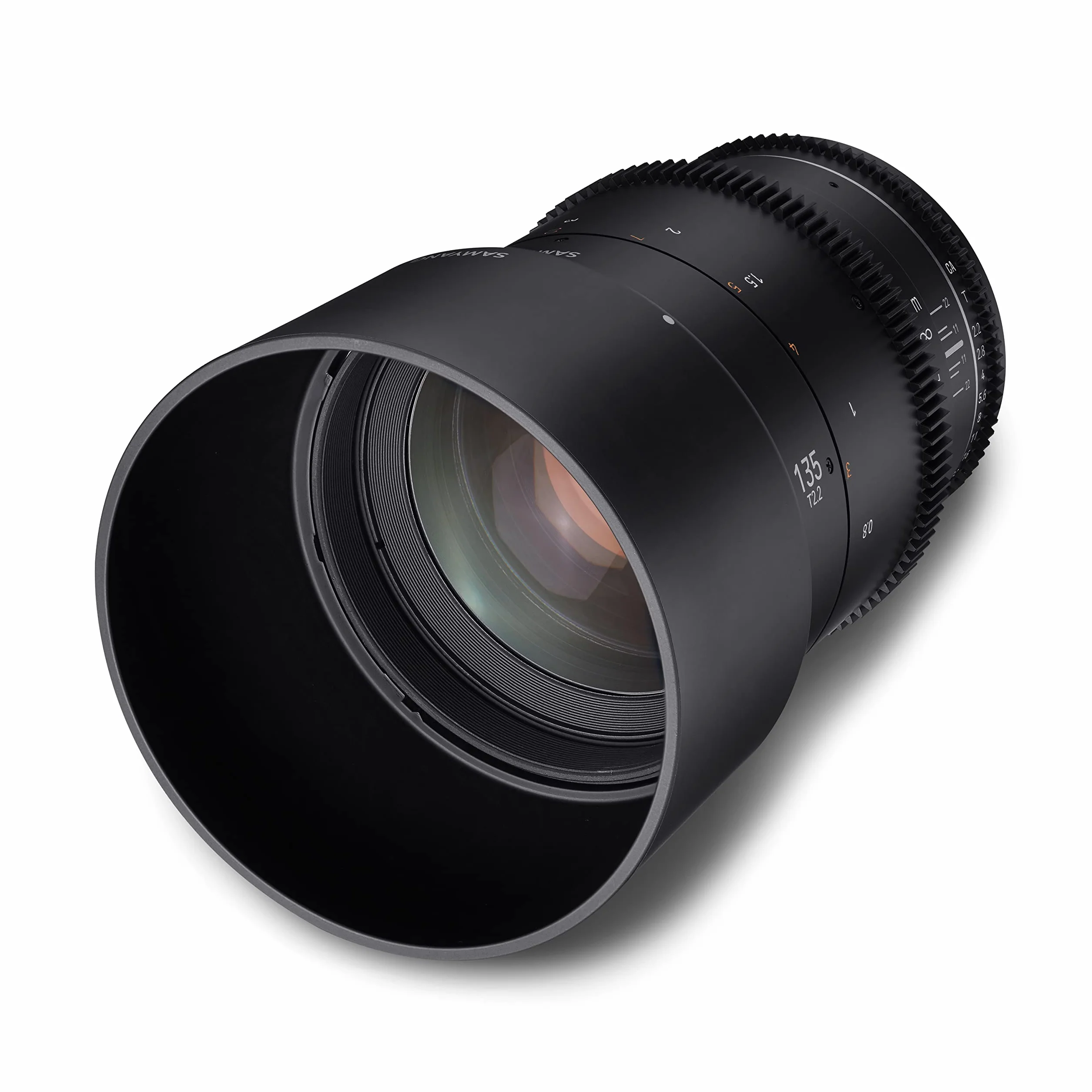 Samyang MF 135 mm T2,2 VDSLR MK2 MFT – Video Cine obiektyw teleobiektyw ogniskowy do aparatów Micro Four Third, ręczna ostrość, do Panasonic DC-GH5s DC-GH5 II BGH1 Olympus OM-D E-M1 Mark III