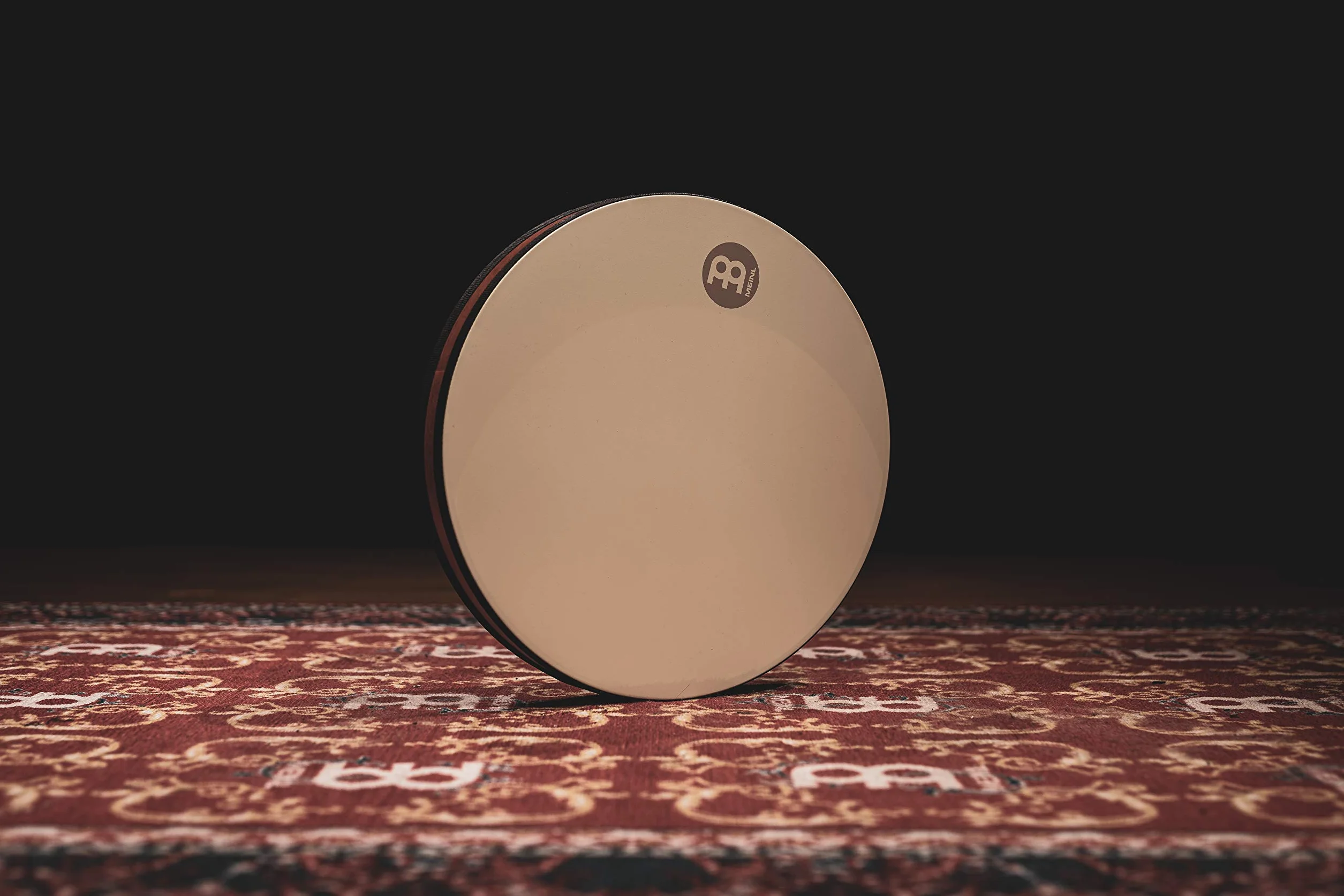 Meinl Percussion FD18SD-TF Sea Drum, Frame Drum z połączeniem koziiej skóry i tworzywa sztucznego, średnica 45,72 cm, afrykański brązowy