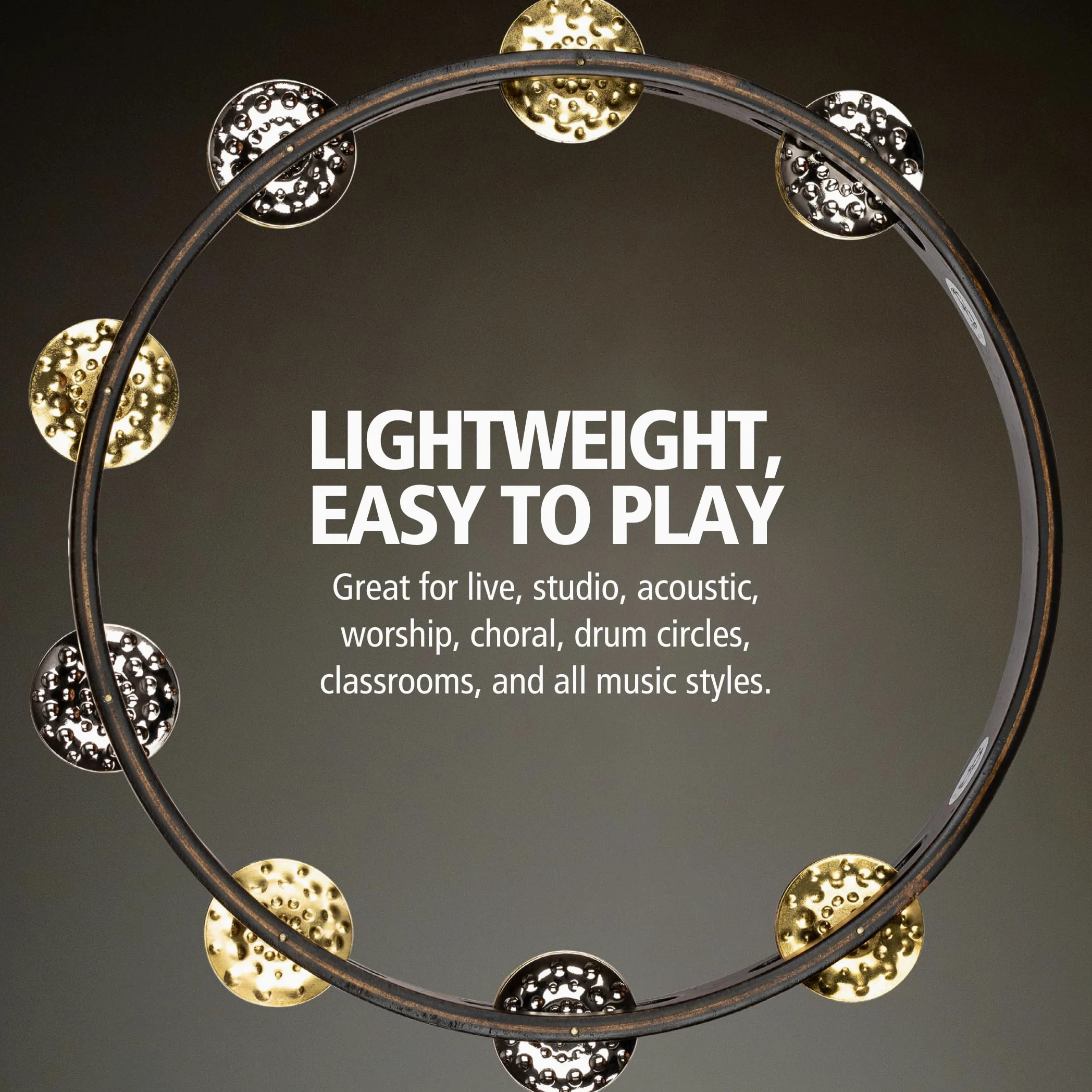 MEINL Percussion Vintage Tambourine - 10" orzech brązowy (TA1VM-WB)