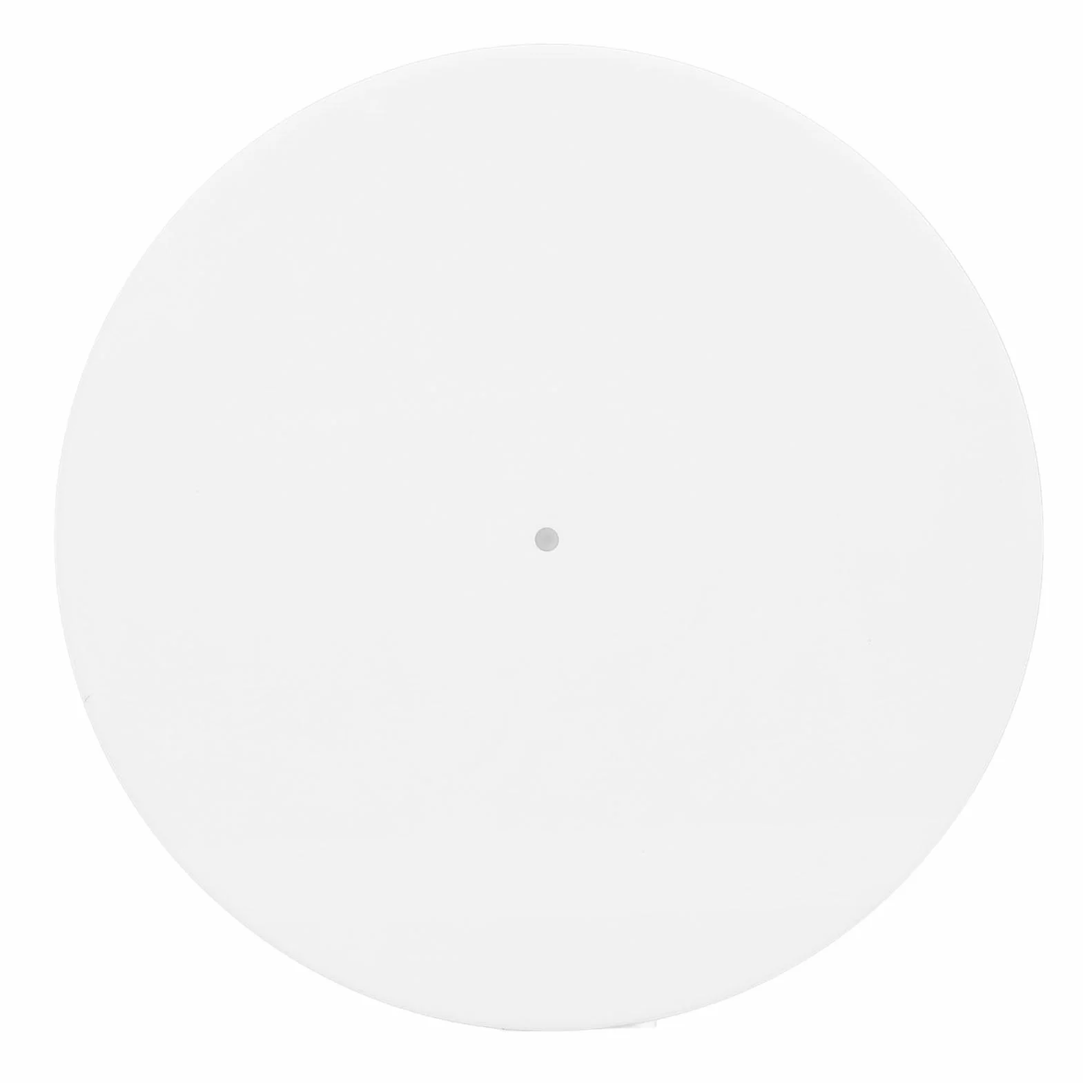 Akrylowa Mata Pod Gramofon, Podkładka Pod Talerz do 12-calowego Gramofonu, Redukuje Hałas i Dźwięki Powodowane Przez ładunki Elektrostatyczne i Kurz, Antystatyczna Mata Pod (WHITE)
