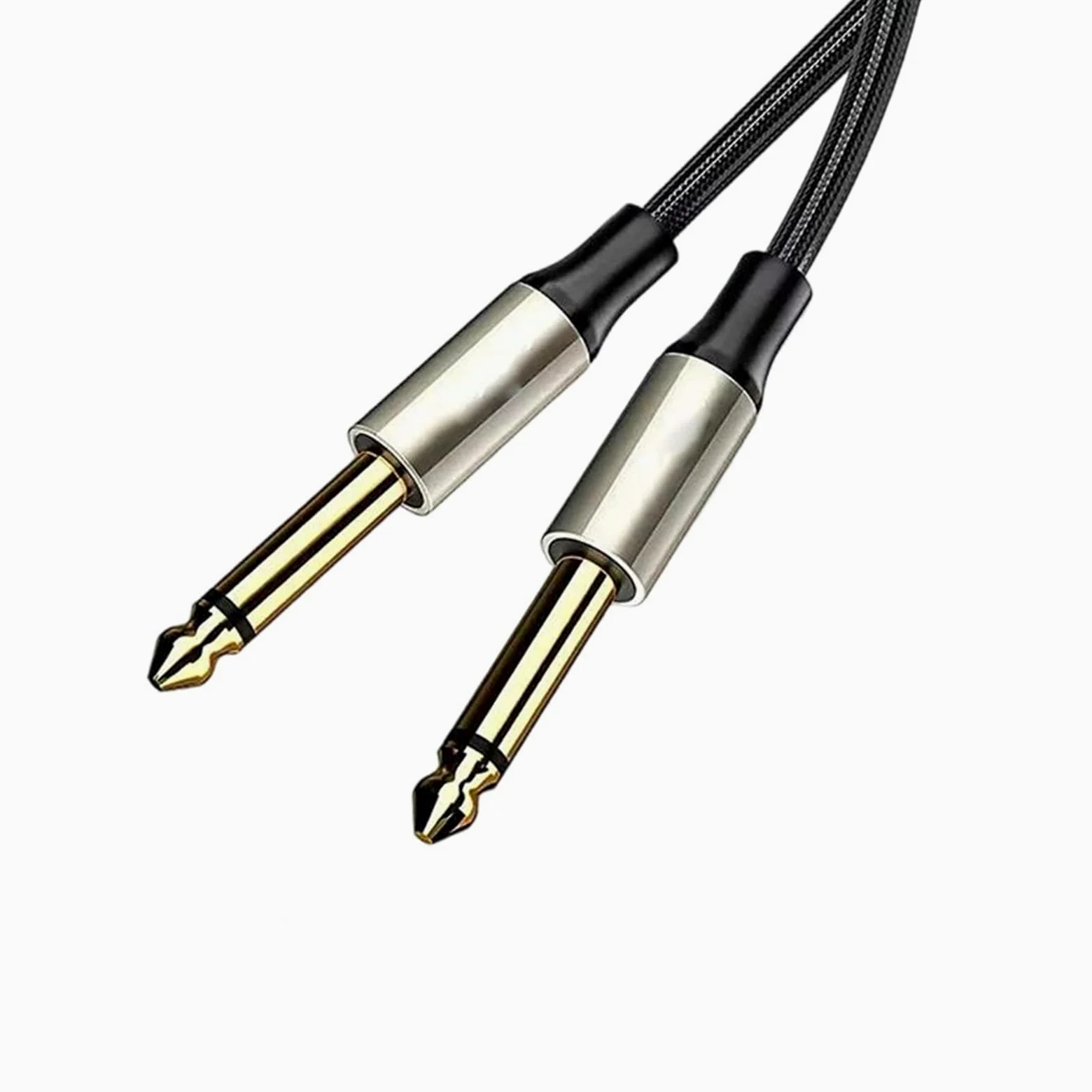 Początkujący Kabel Do Gitary 1/4 Cala Wyjście Gitarowe 6,35 Mm Męski Przewód Mono Do Wzmacniacza Głośnikowego Klawiatury Basowej Fortepianu Itp