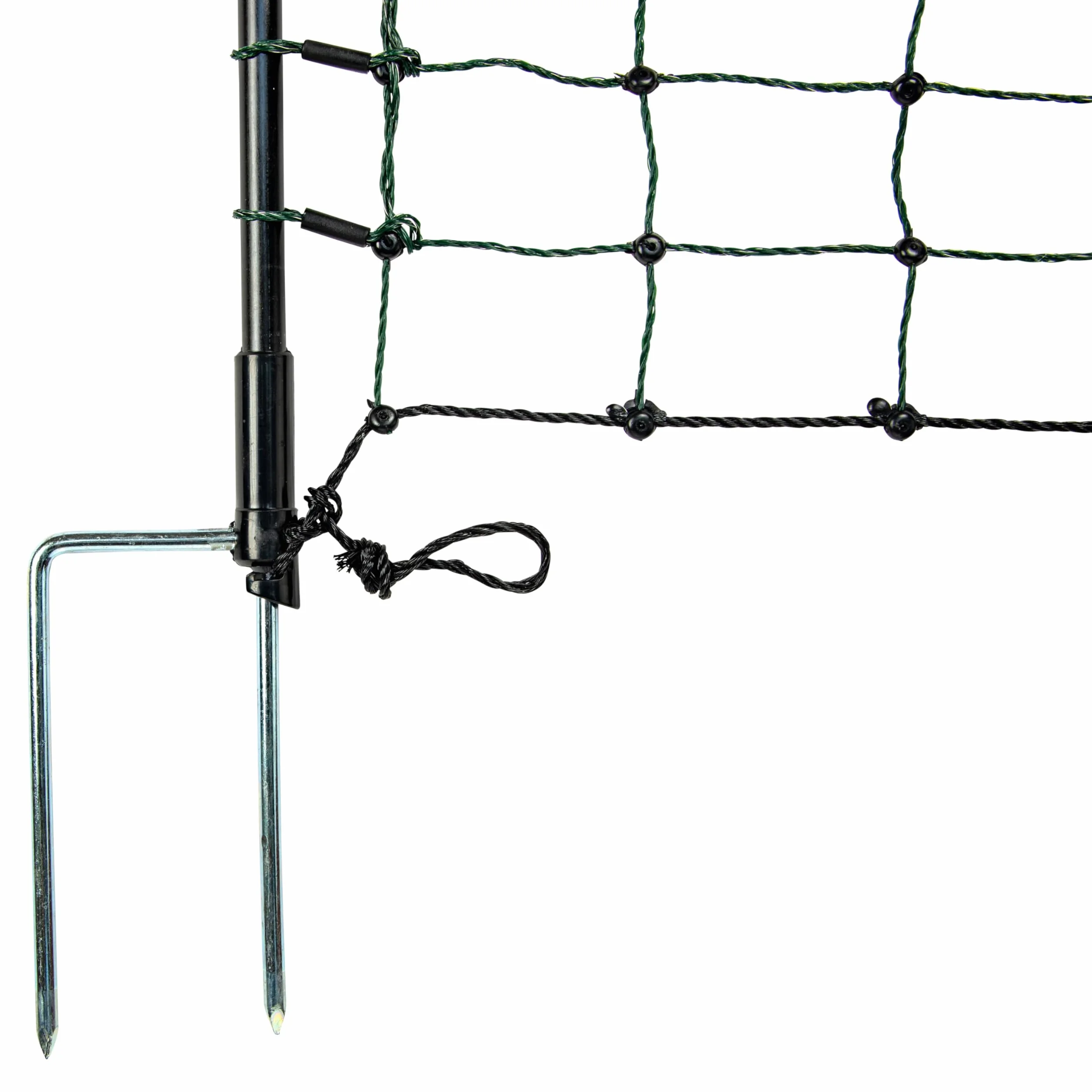 horyzont ogrodzenia drobiu strongLine 110, 9 słupów z włókna szklanego - podwójny kołek, 25 m długości, 110 cm wysokości - wszystko bez prądu, ruchome ogrodzenie dla kur