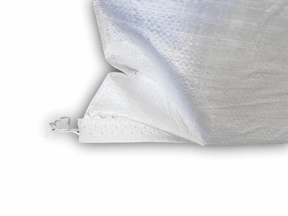 (10 sztuk) 40 x 60 cm, polipropylenowe worki tkane białe torby polipropylenowe 30 g opakowanie usuwanie odpadów (10)