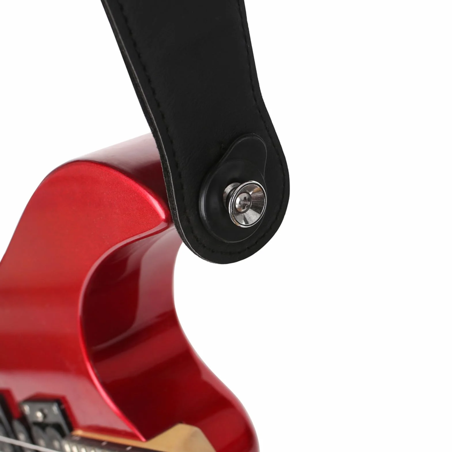 Guitar Strap Locks – gumowe akustyczne do wzmocnionych instrumentów | bezpieczny system blokowania z ?atw? instalacj?, ?dzie do naprawy gitary elektrycznej, ukulele basowe, odtwarzacze banjo