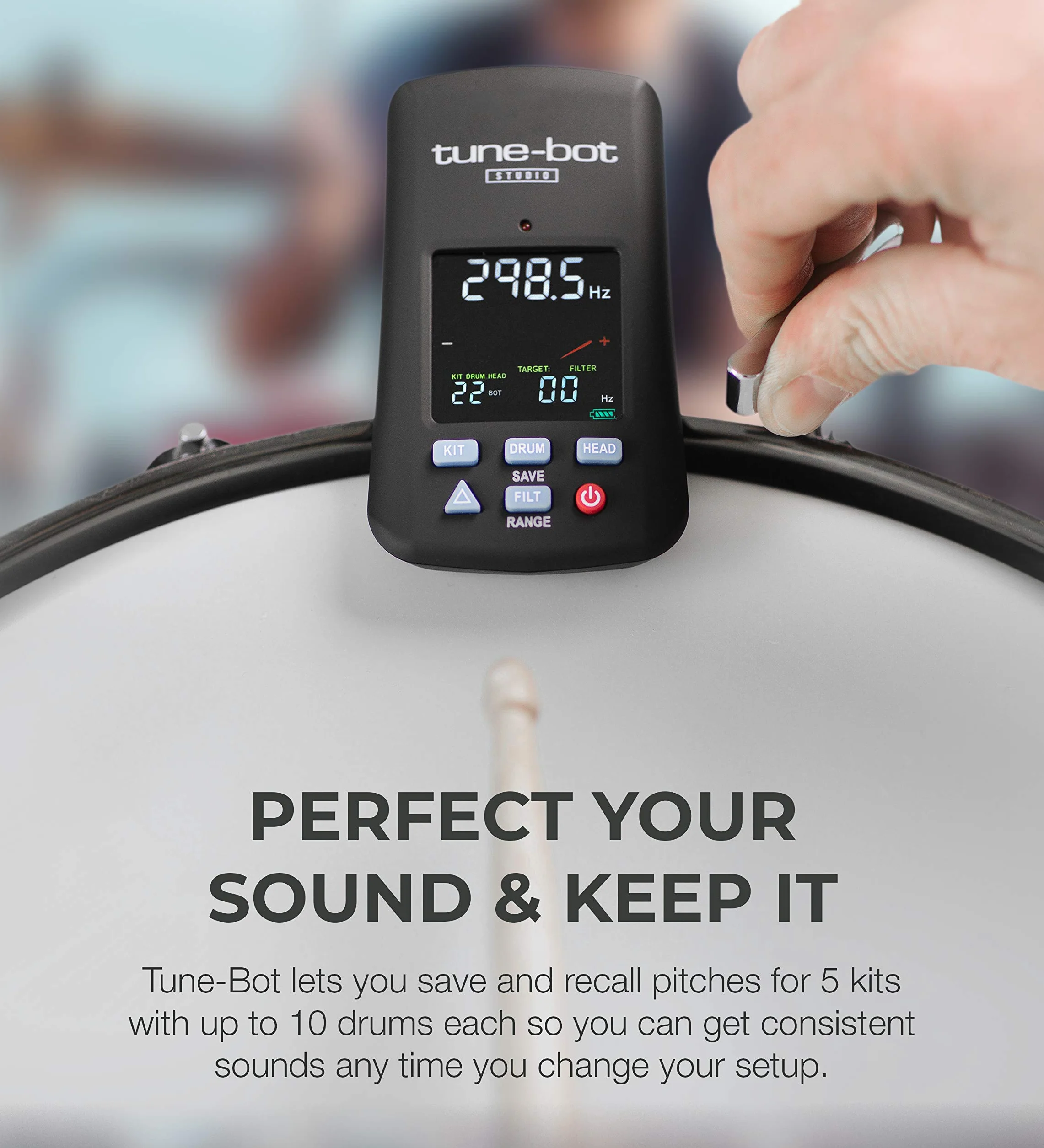 Tune-Bot Studio TBS-001 stroik do perkusji firmy Overtone Labs