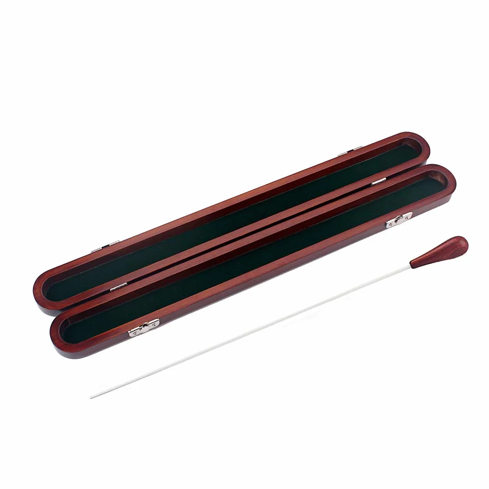 Alnicov Red Wood Conductor Music Baton Drewniane pudełko z pałeczką Ręcznie robione