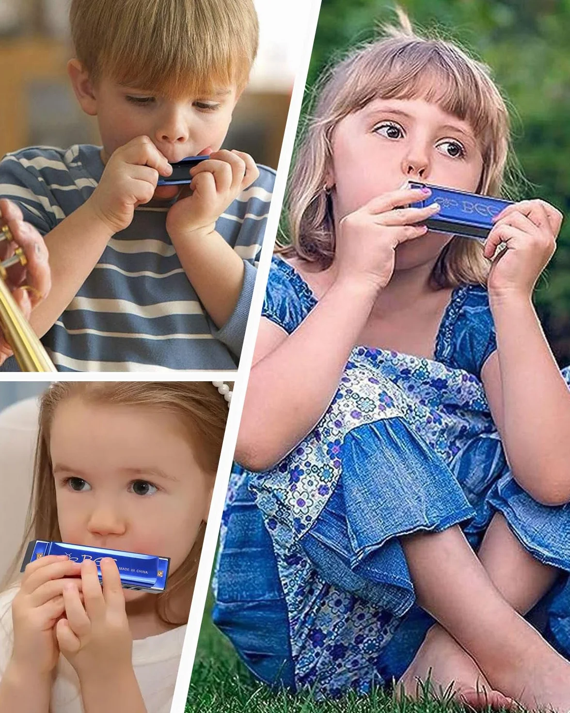 1 szt. Harmonic 10 otworów, 20 harmonicznych tonów, diatoniczna zabawka typu C, dla dorosłych, początkujących, profesjonalistów i studentów