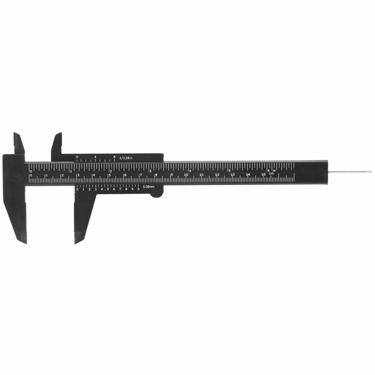 Suwmiarka z Noniuszem 150 Mm Mini Narzędzie Pomiarowe z podwójną skalą Suwmiarka Plastikowa 0,05 Mm Linijka Przesuwna (-GS17565-01)