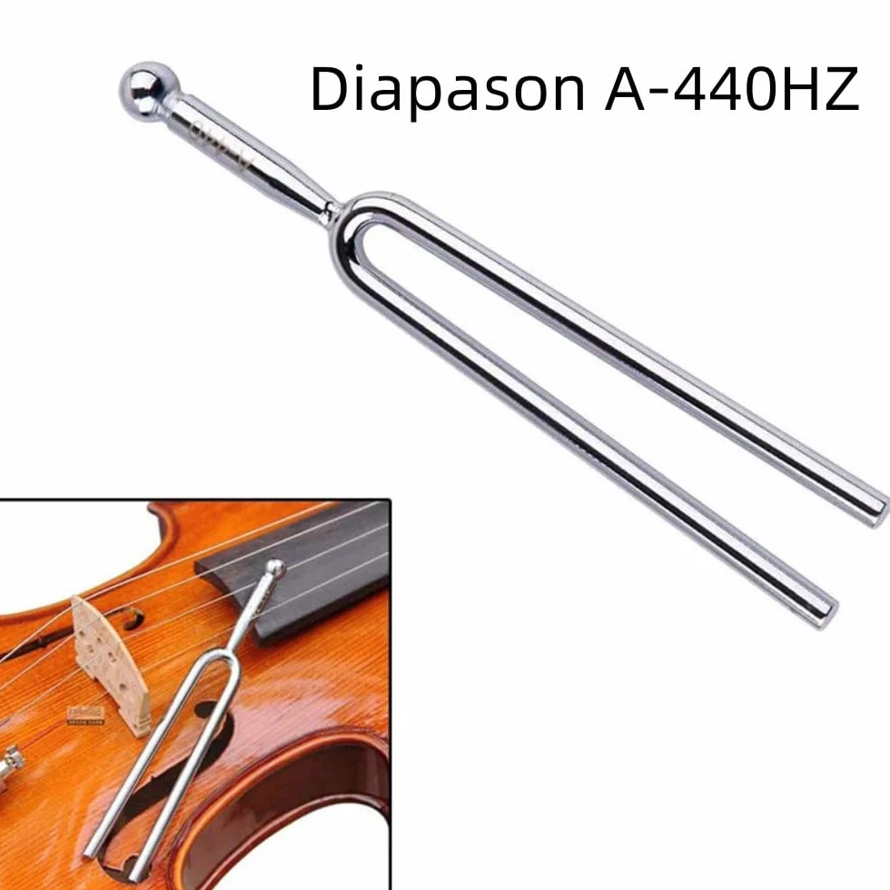 widły strojowe, stalowe widły strojowe A440 Hz do instrumentów muzycznych, standardowy tuner do gitary i skrzypiec