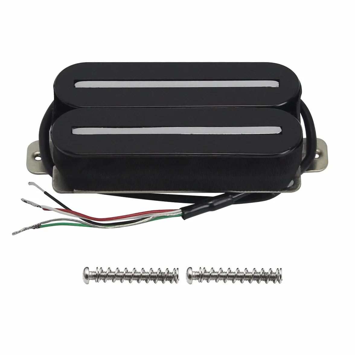 FLEOR High Output Pickup Dual Hot Rail Humbucker przetworniki 14-15K Bridge Pickup Ceramiczny przetwornik do gitary elektrycznej Humbucker, czarny