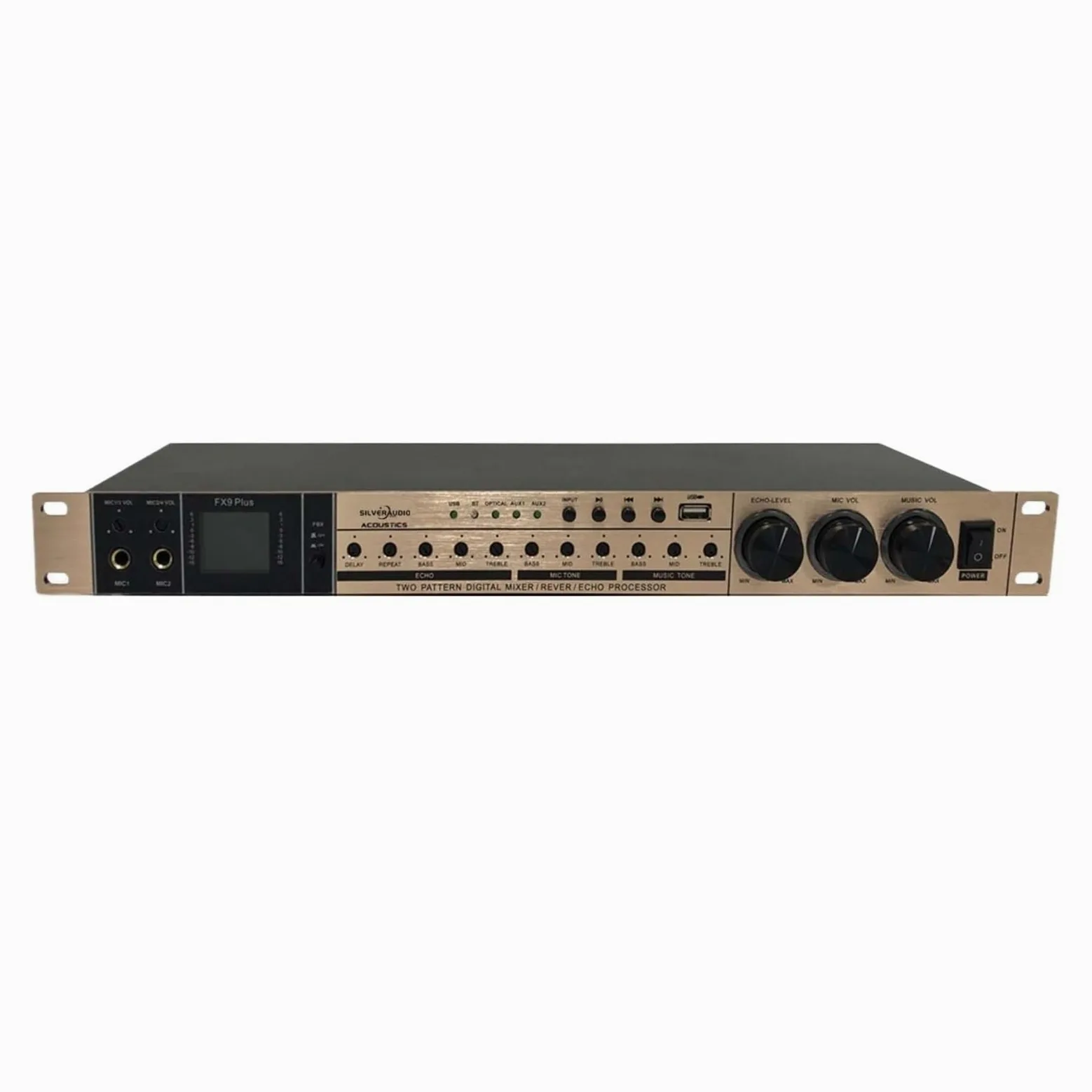 GAX-9FX Cyfrowy efekt przedwzmacniacza KTV Mikser dźwięku Profesjonalny procesor audio do studia nagrań