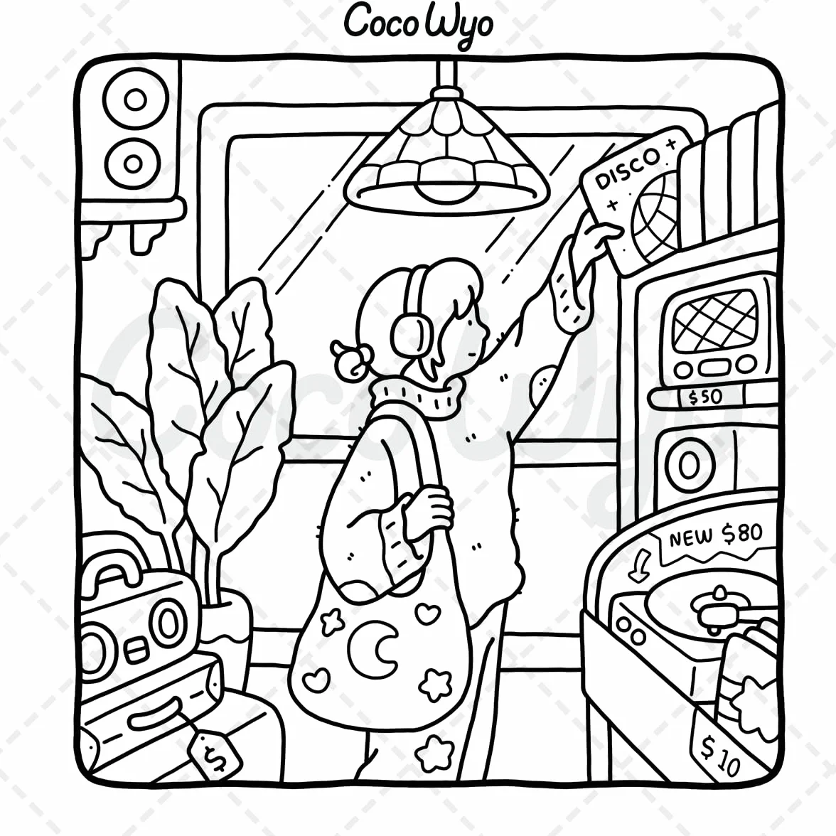 Girl Moments: Vol. 2 Coloring Book for Adults and Teens Featuring Cute Cozy Daily Activities for Relaxation