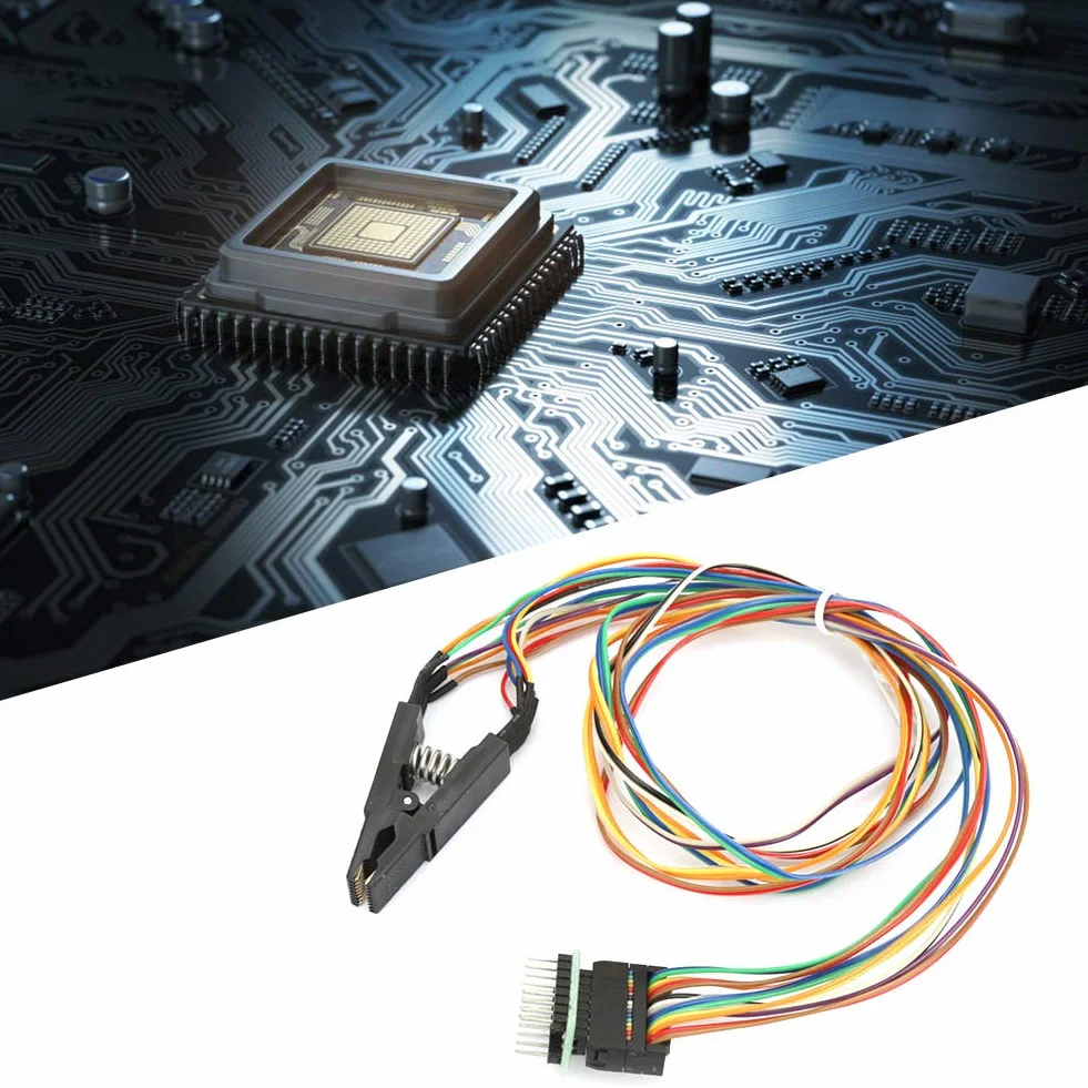 Zacisk Testowy Programisty SOP16 SOIC16 Zacisk Testowy IC do Programowania Chipów Flash z Kablem 16-pinowym