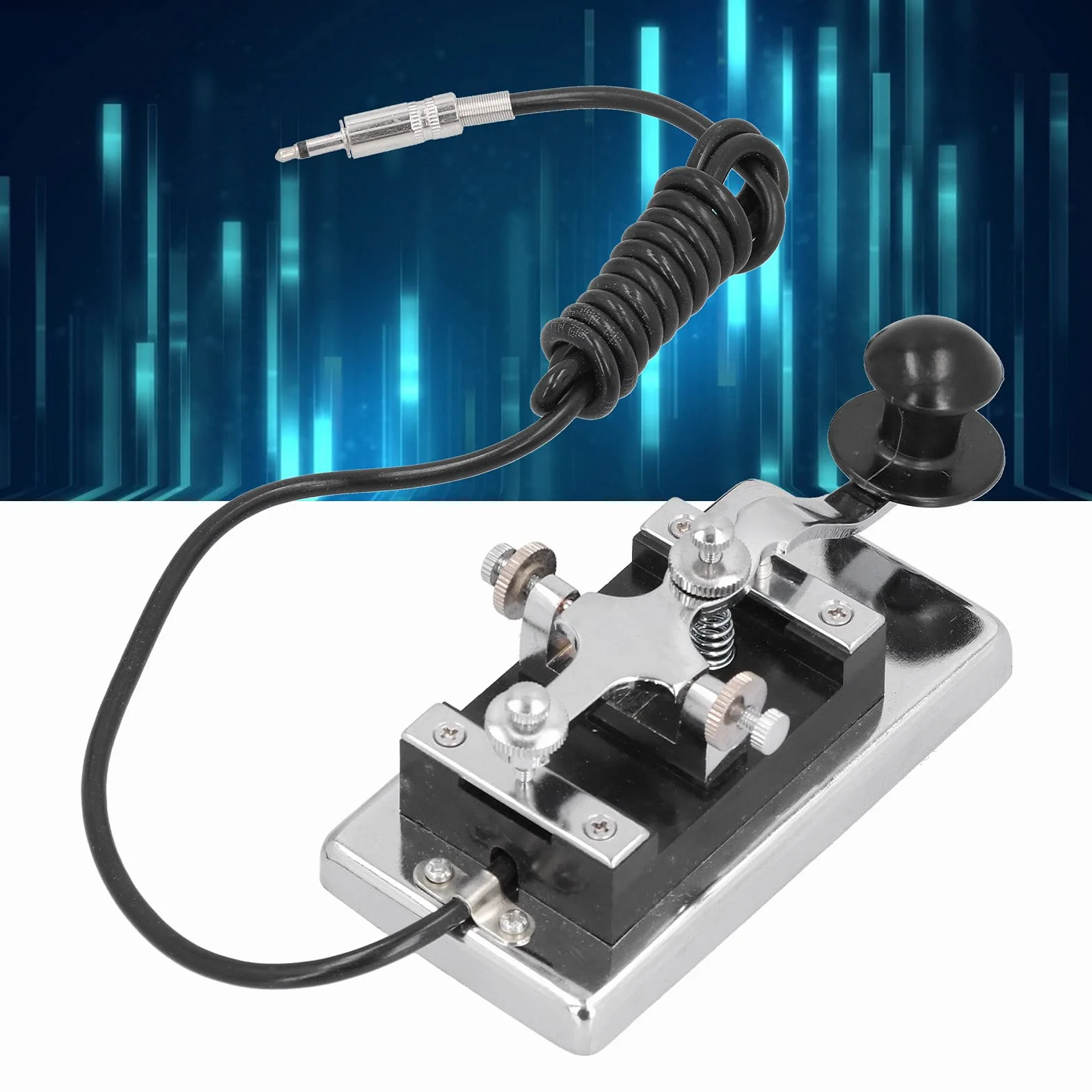 HY-K4 Krótki R Morse Morse CW Telegraf Krótki R K4 Klucz CW Morse CW TelegraphMorse CW Telegraf Ręczny Klucz Krótki R H Pomoce HYK4